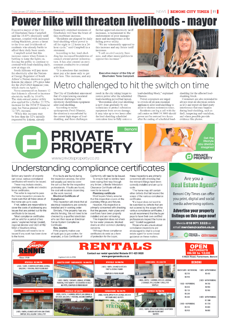 Benoni City Times 27 January 2023 page 10