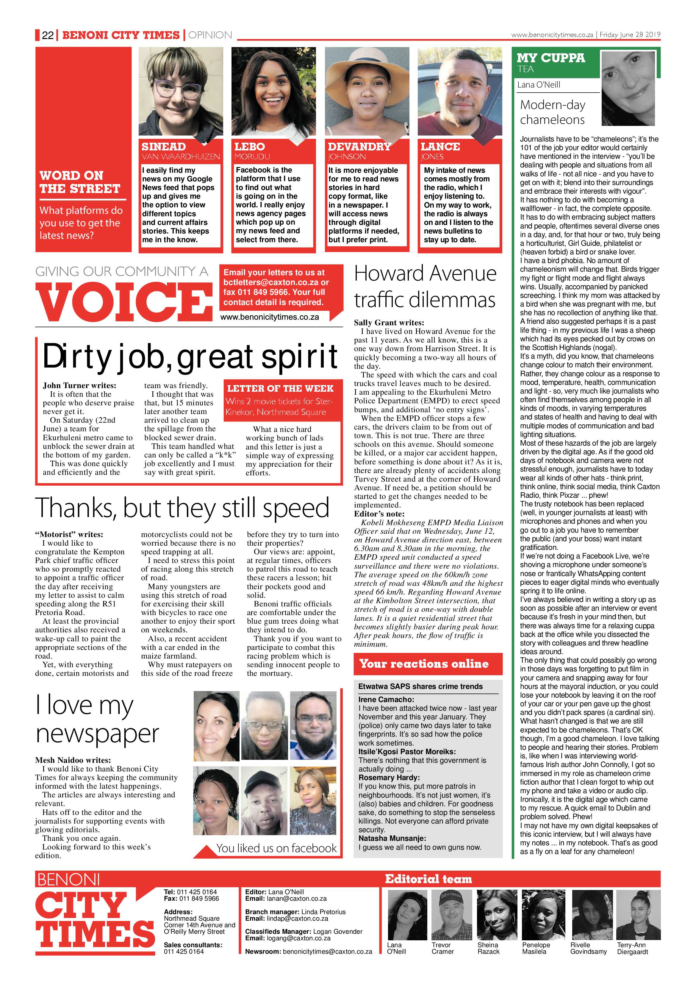 Benoni City Times 27 June 2019 page 22
