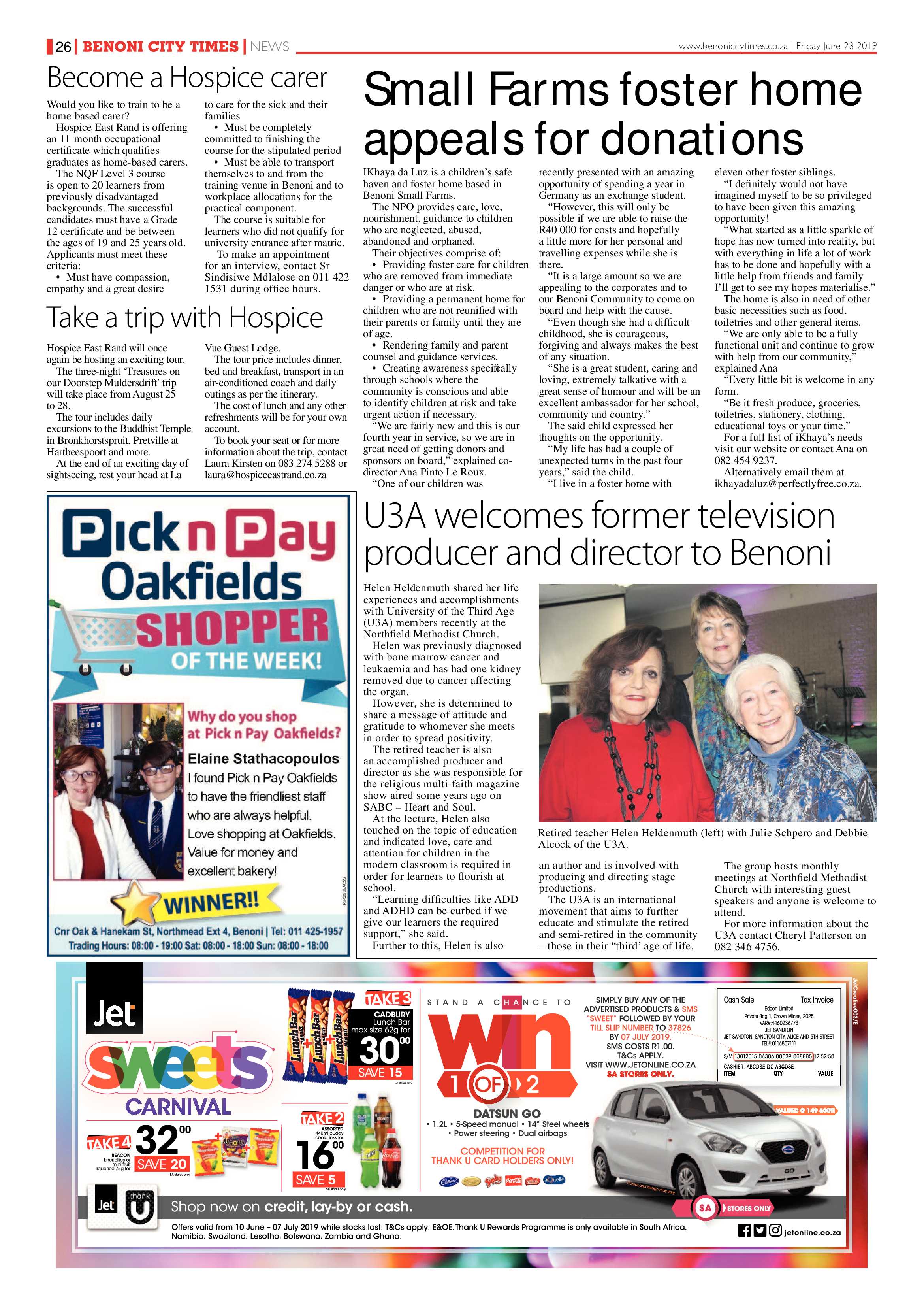 Benoni City Times 27 June 2019 page 26
