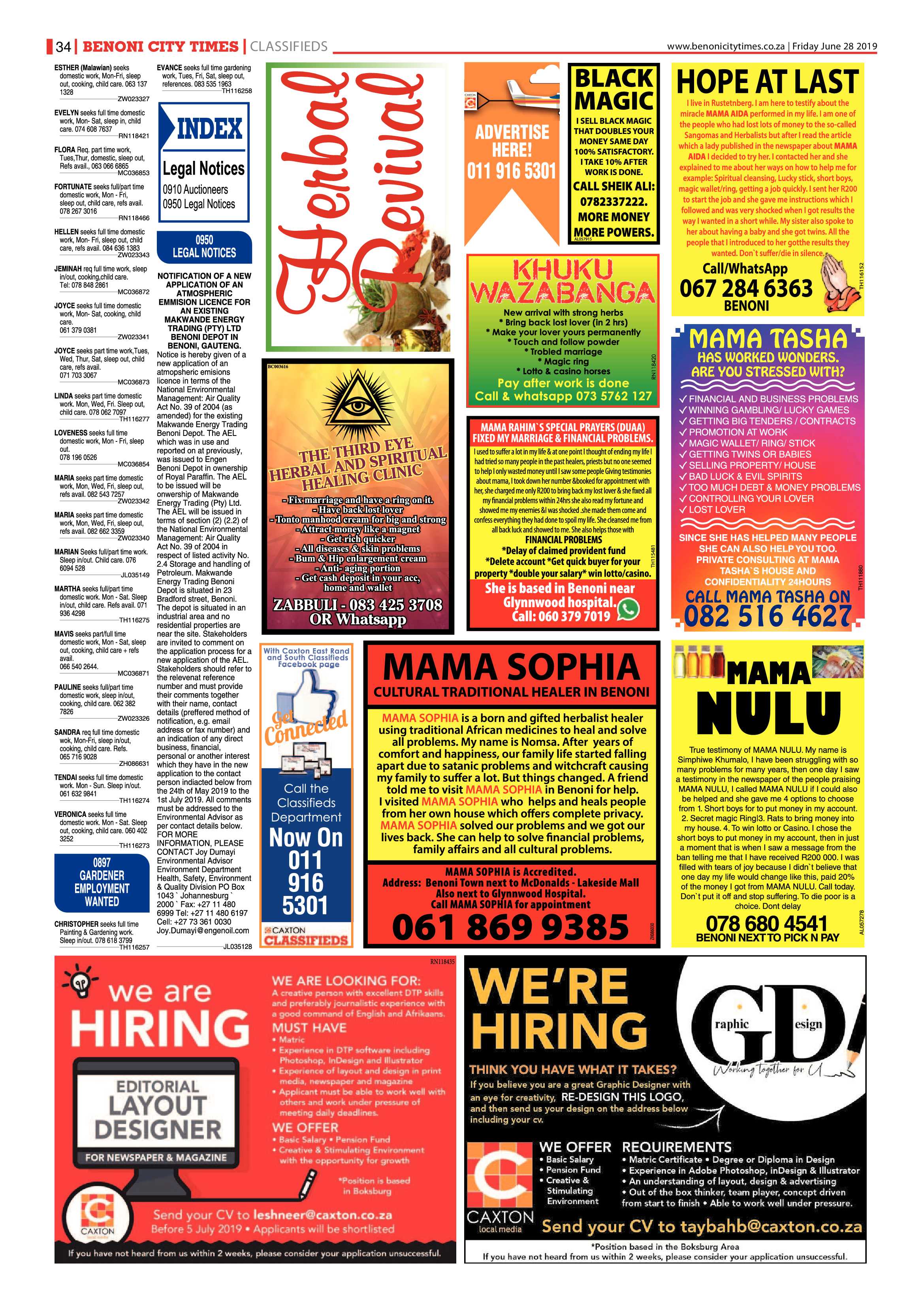 Benoni City Times 27 June 2019 page 34