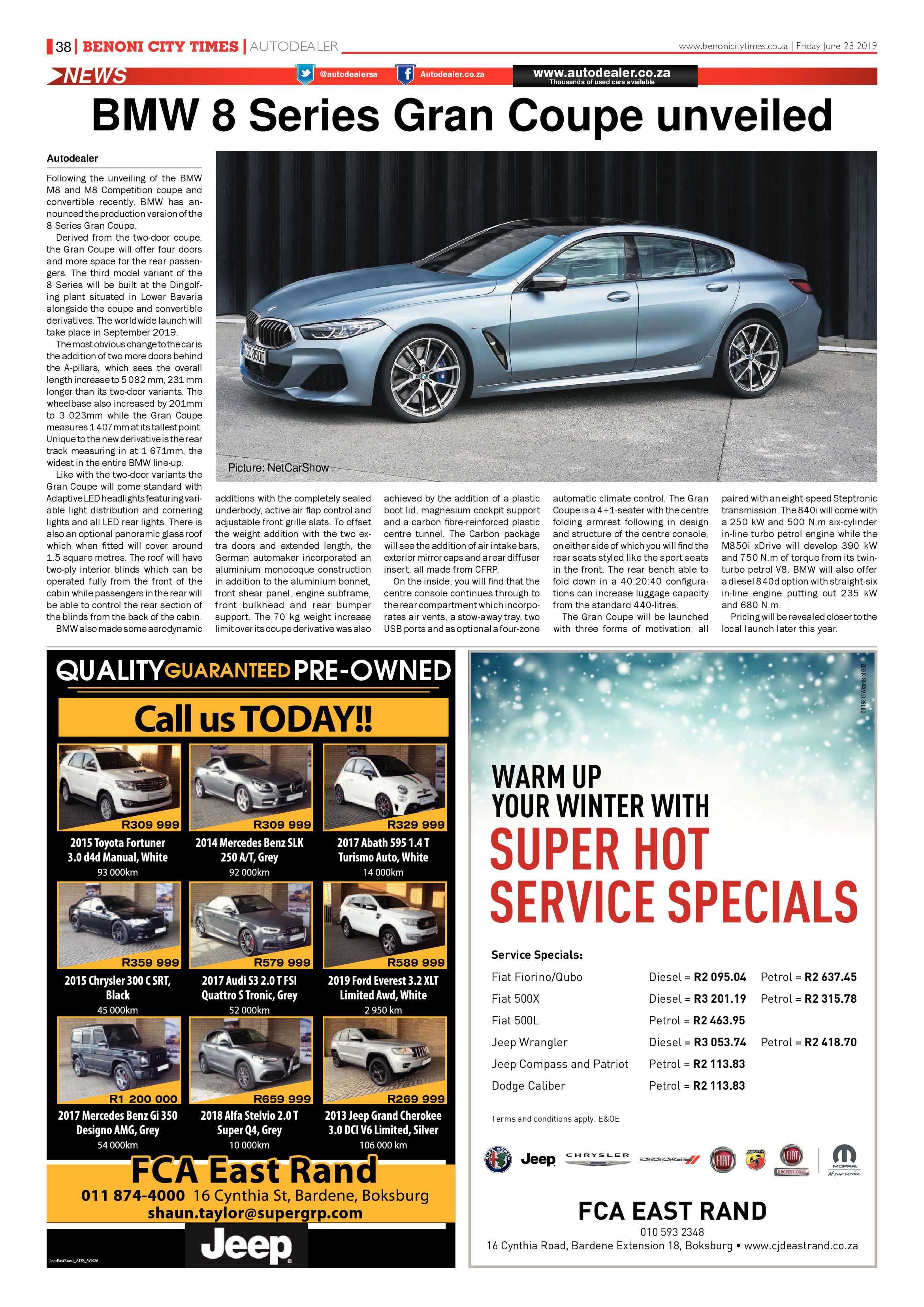 Benoni City Times 27 June 2019 page 38