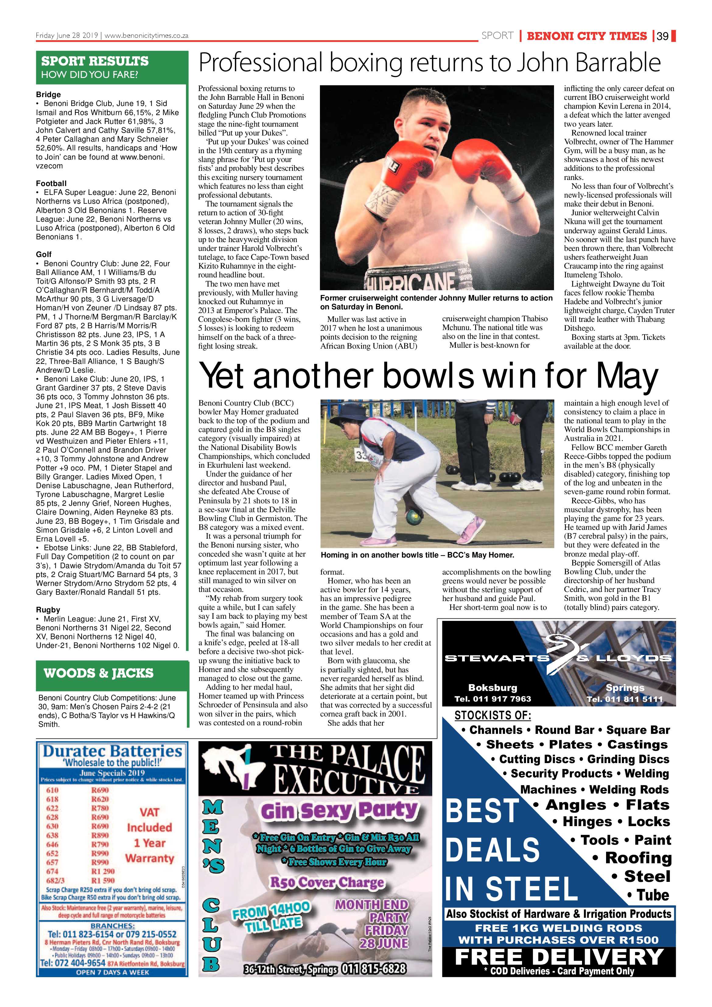 Benoni City Times 27 June 2019 page 39