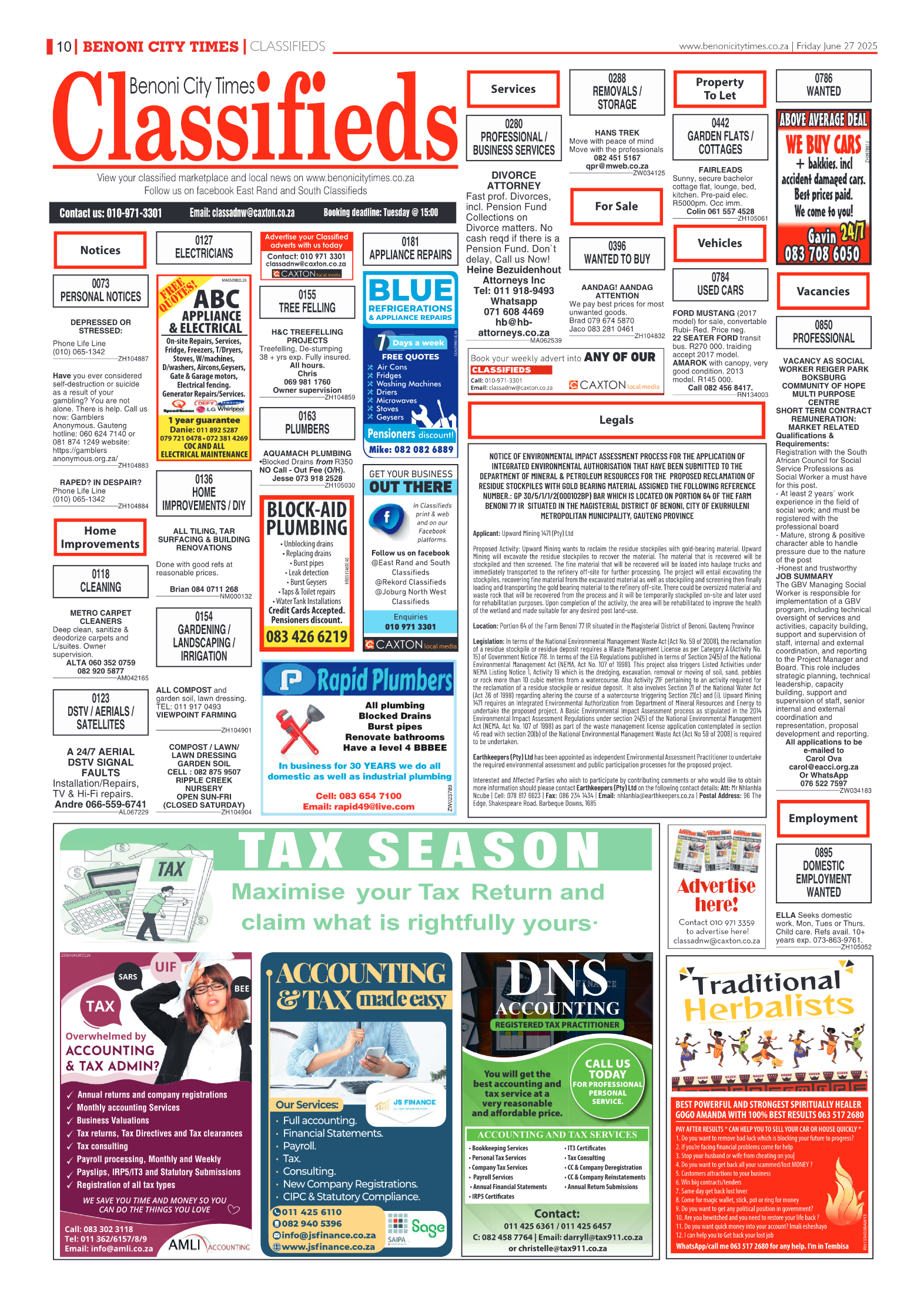 Benoni City Times 27 June 2025 page 10
