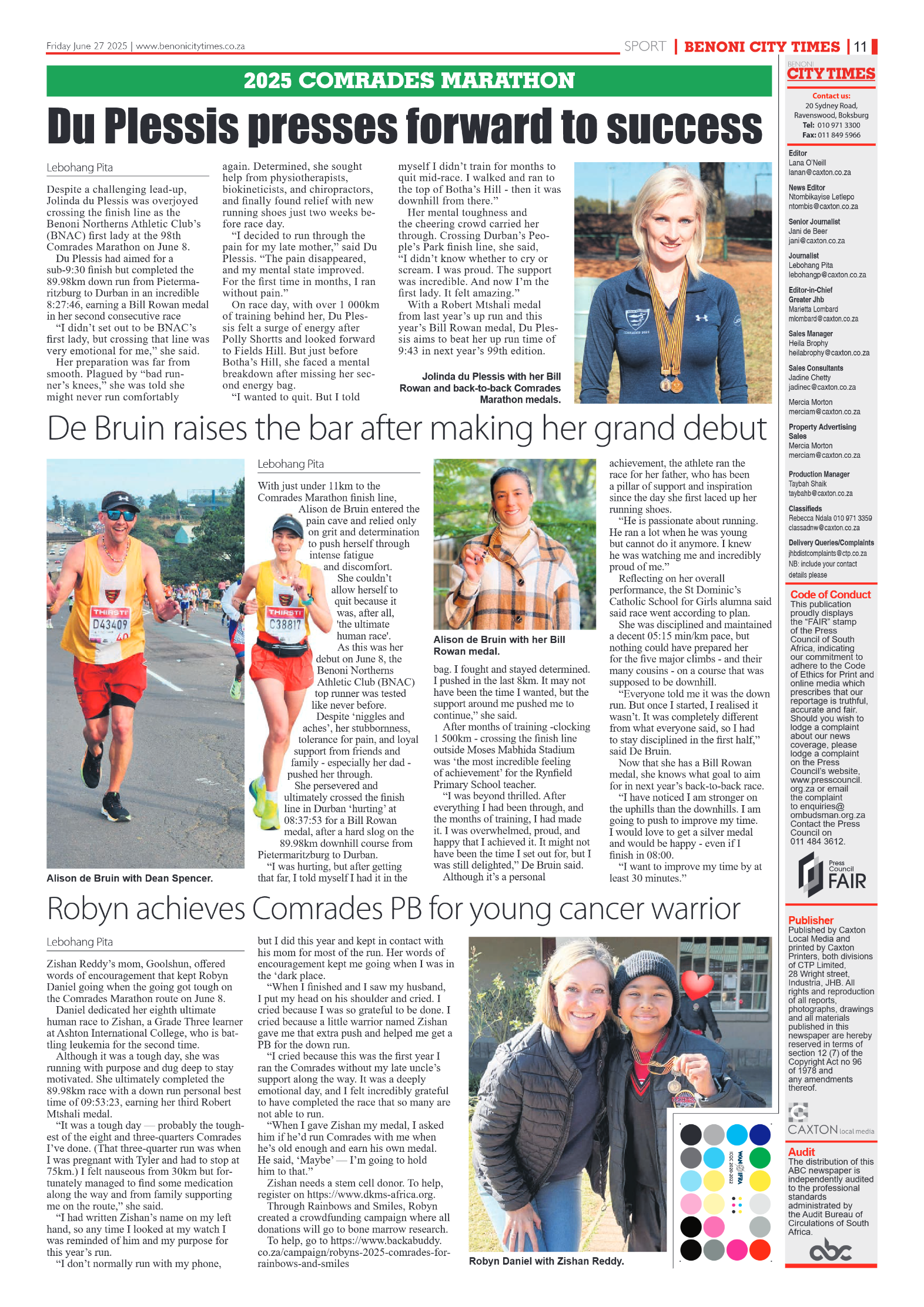 Benoni City Times 27 June 2025 page 11