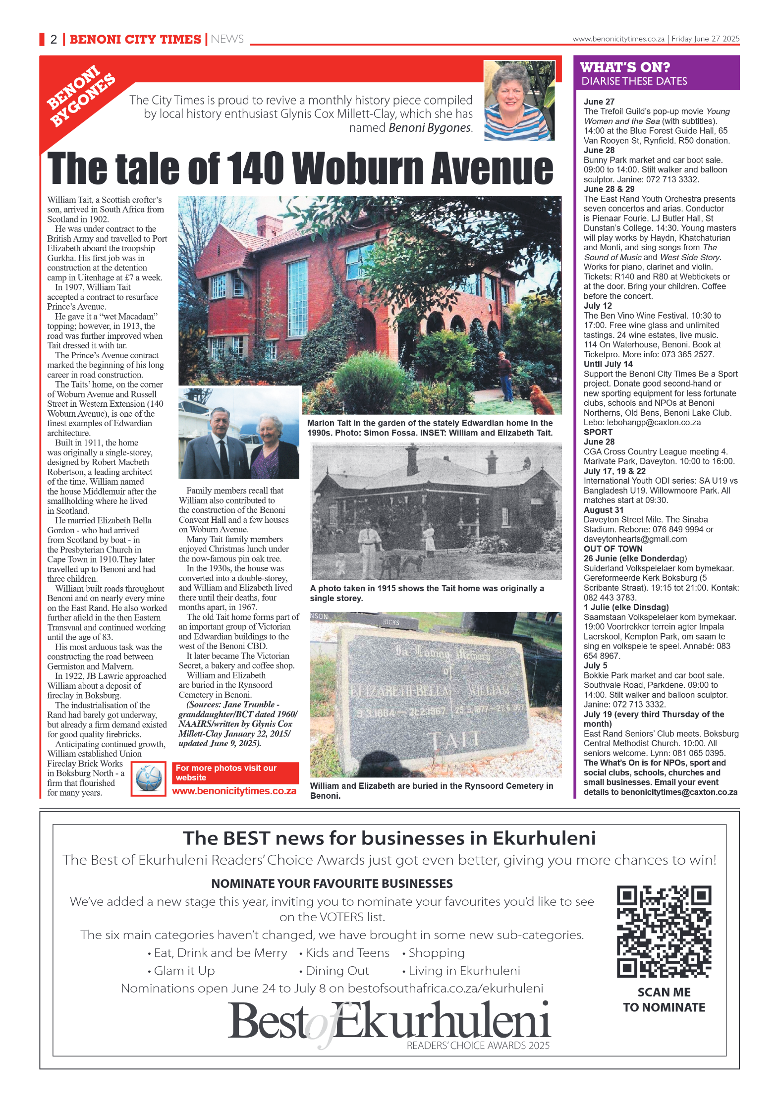 Benoni City Times 27 June 2025 page 2