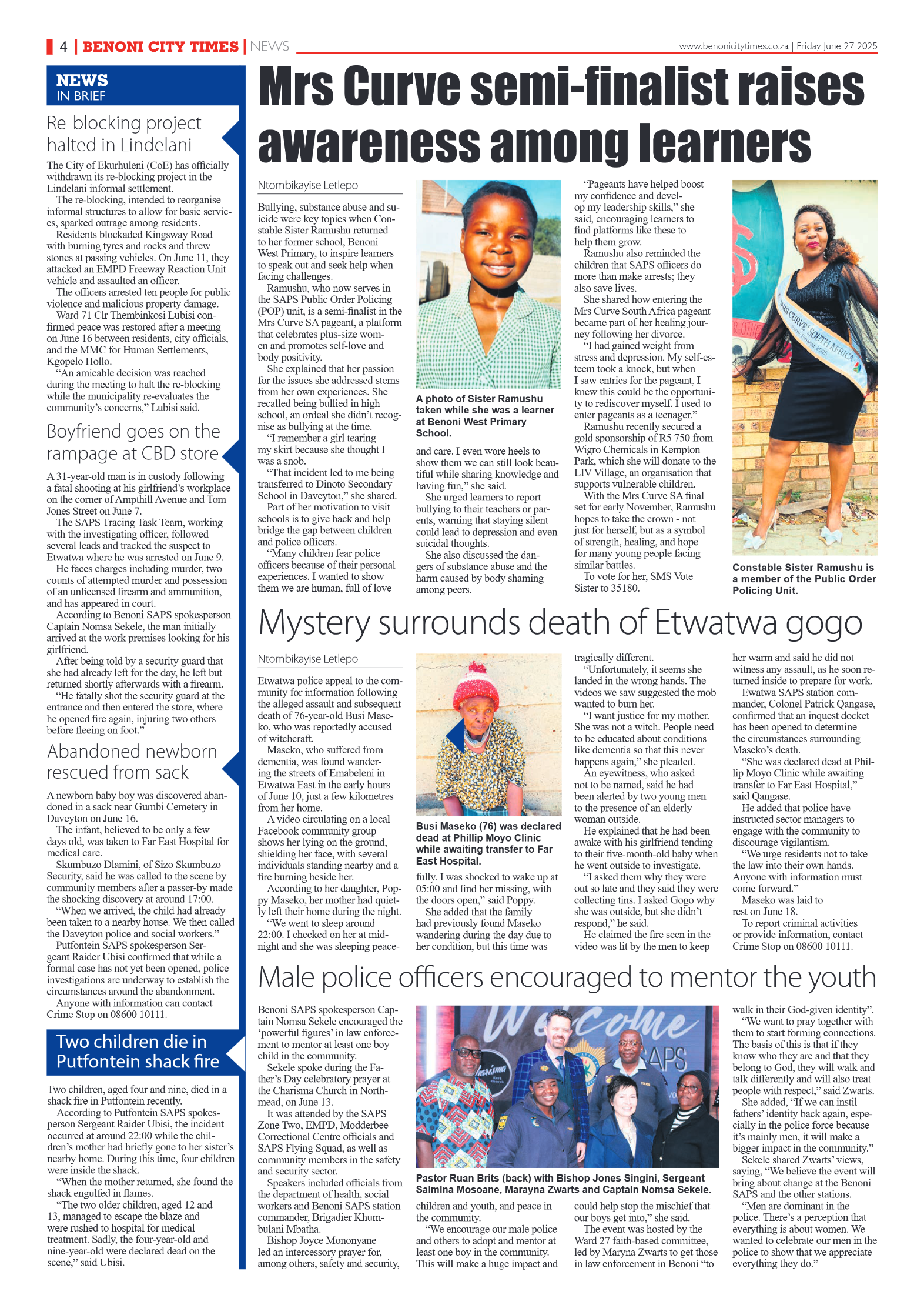Benoni City Times 27 June 2025 page 4