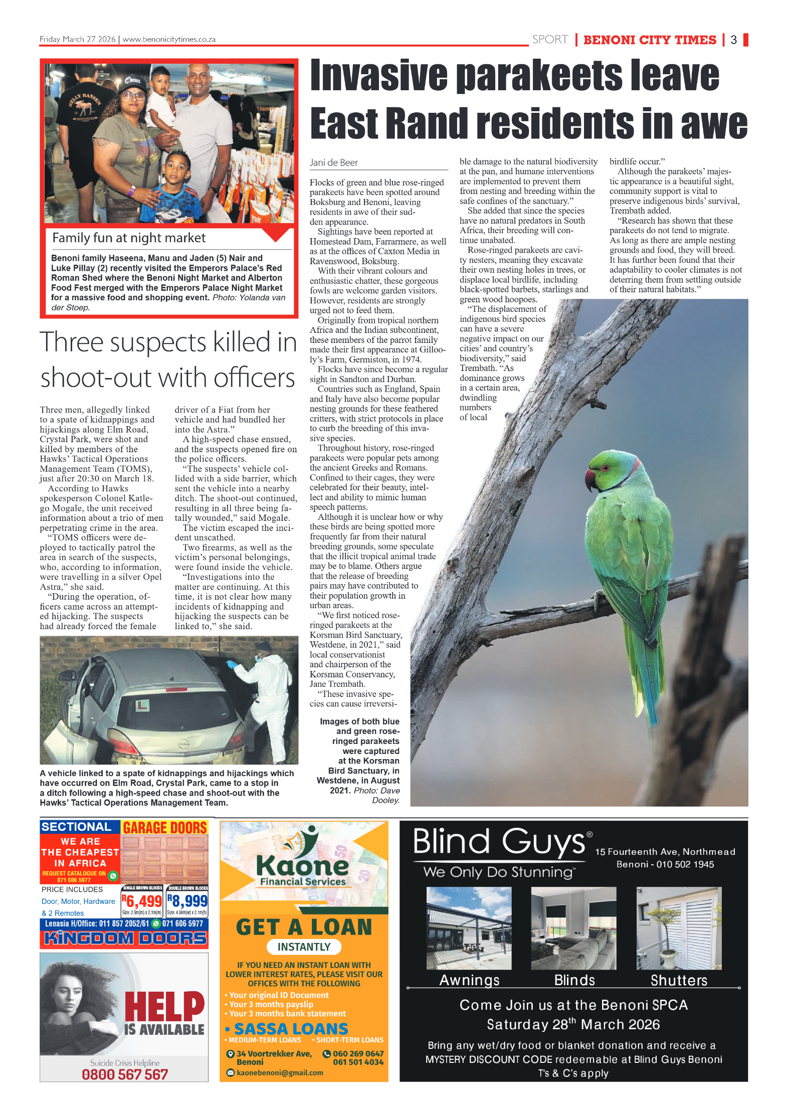 Benoni City Times 27 March 2026 page 3