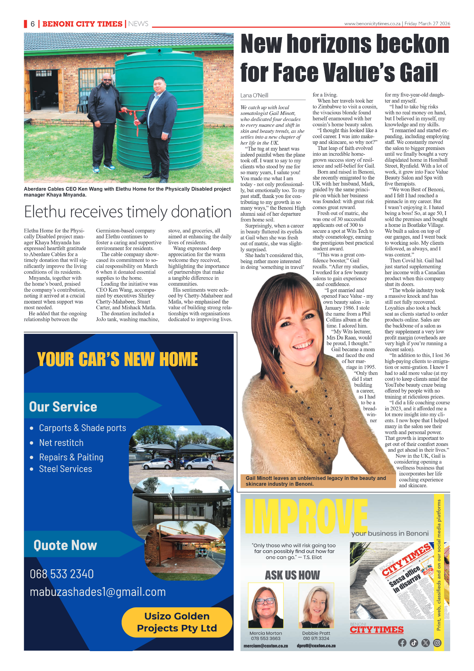 Benoni City Times 27 March 2026 page 6