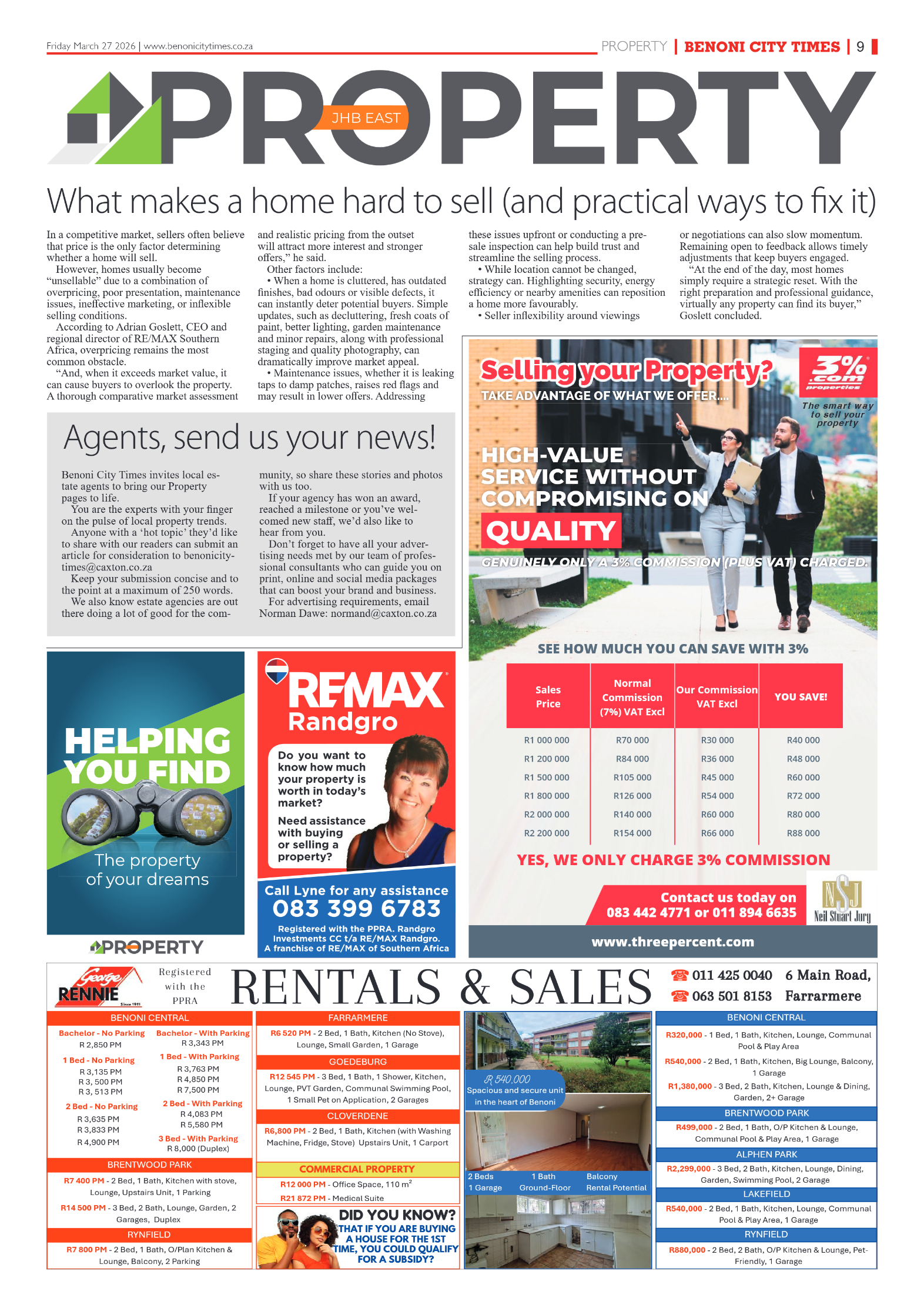 Benoni City Times 27 March 2026 page 9