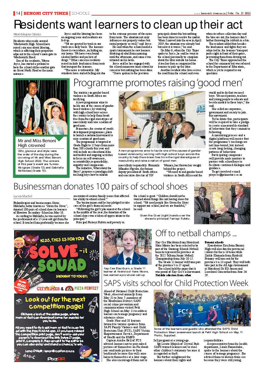 Benoni City Times 27 May 2022 page 16