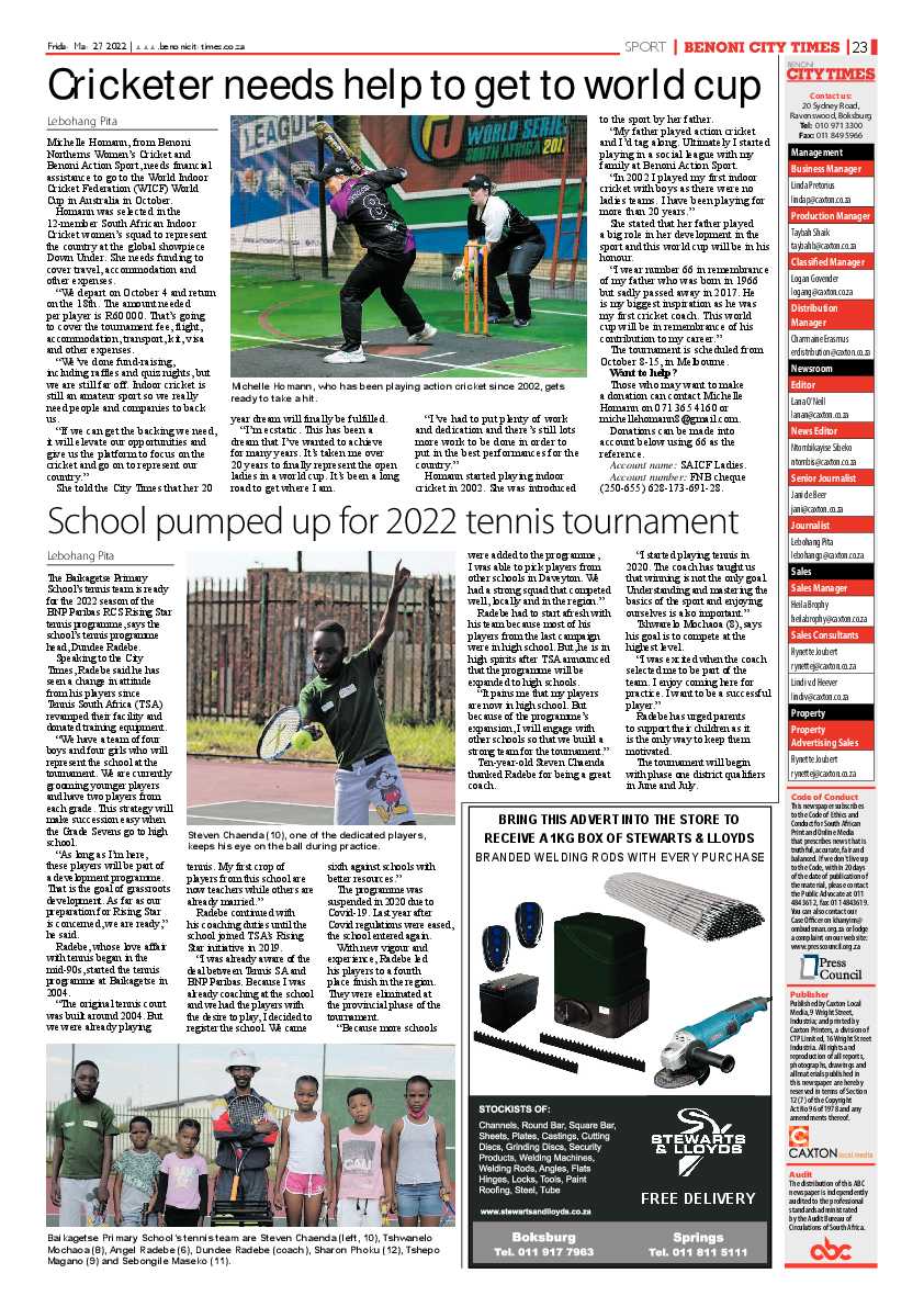 Benoni City Times 27 May 2022 page 25