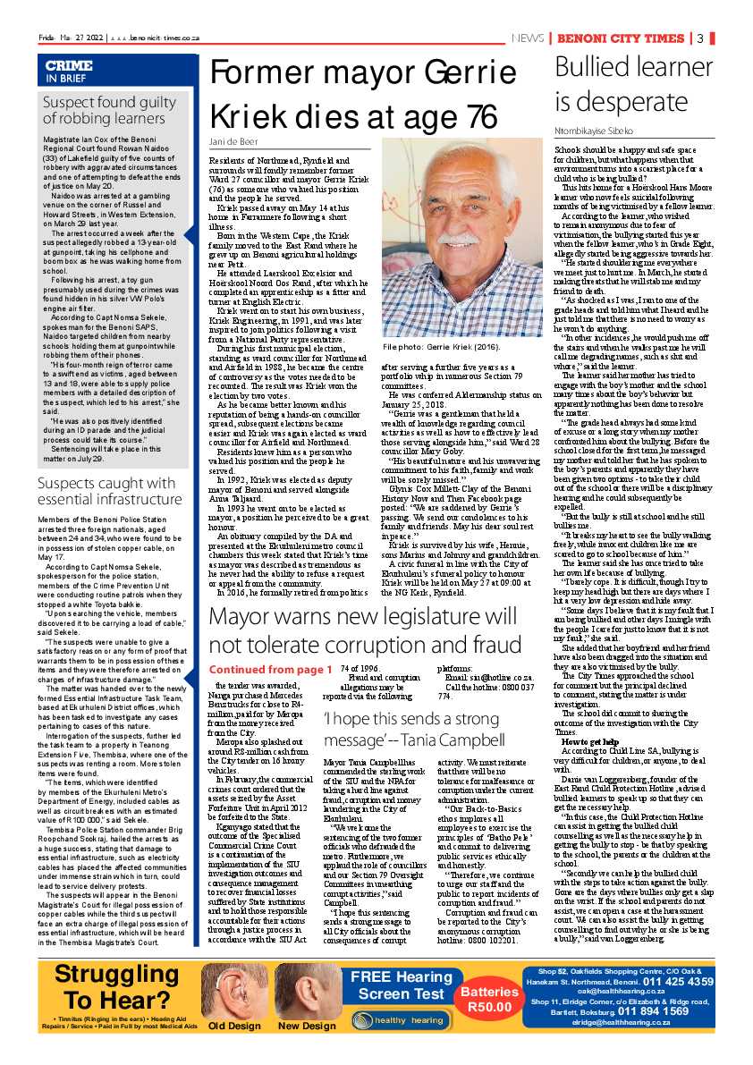 Benoni City Times 27 May 2022 page 5