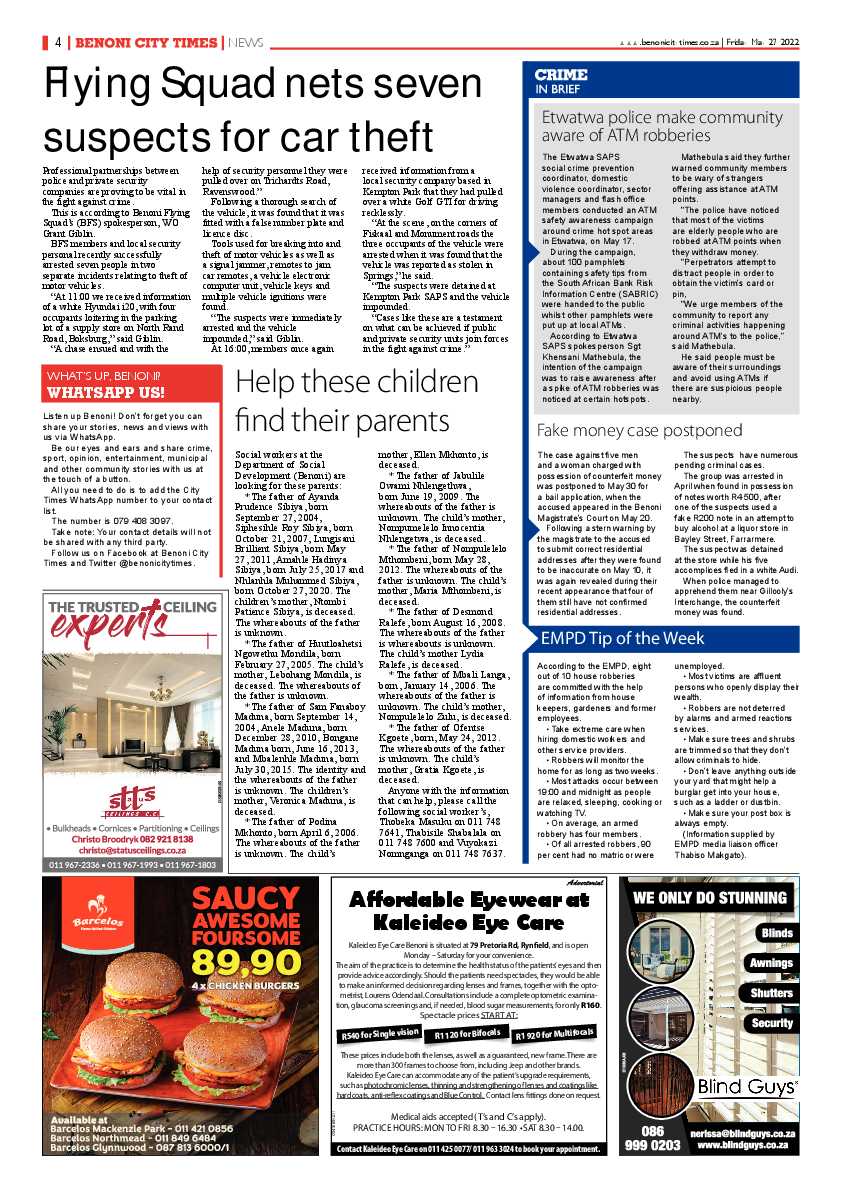 Benoni City Times 27 May 2022 page 6
