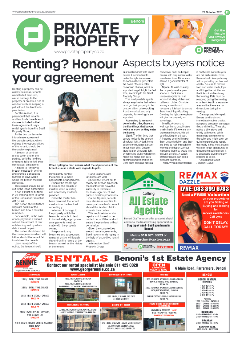 Benoni City Times 27 October 2023 page 13