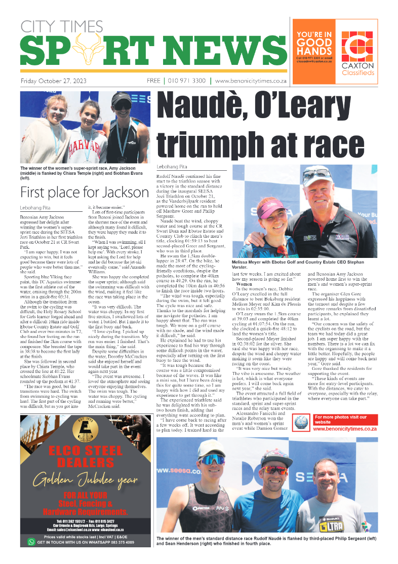 Benoni City Times 27 October 2023 page 18