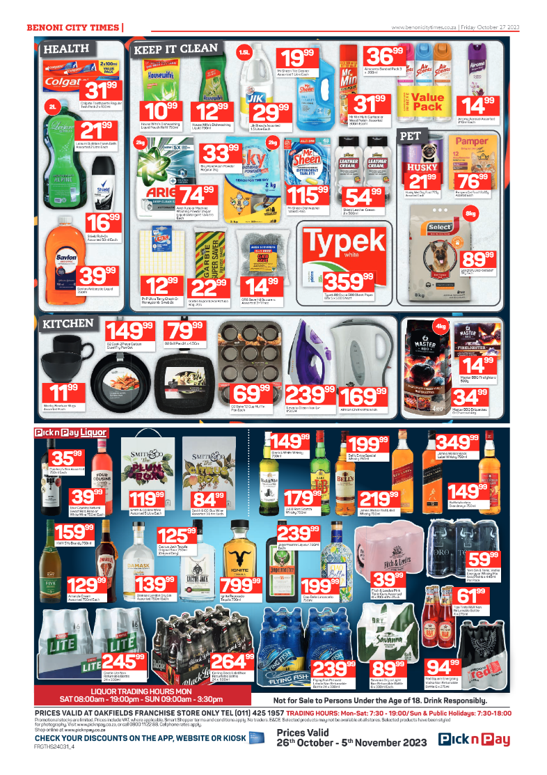 Benoni City Times 27 October 2023 page 20