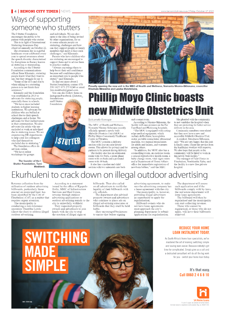 Benoni City Times 27 October 2023 page 6