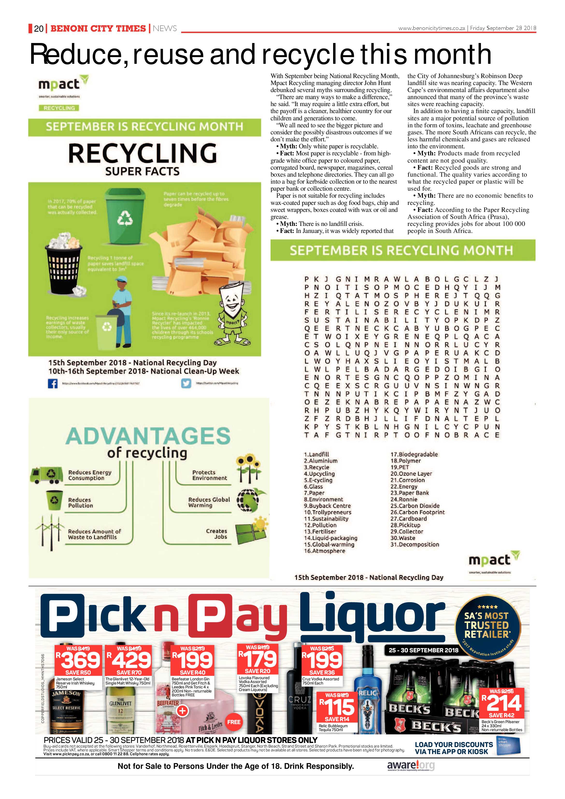 Benoni City Times 27 September 2018 page 20