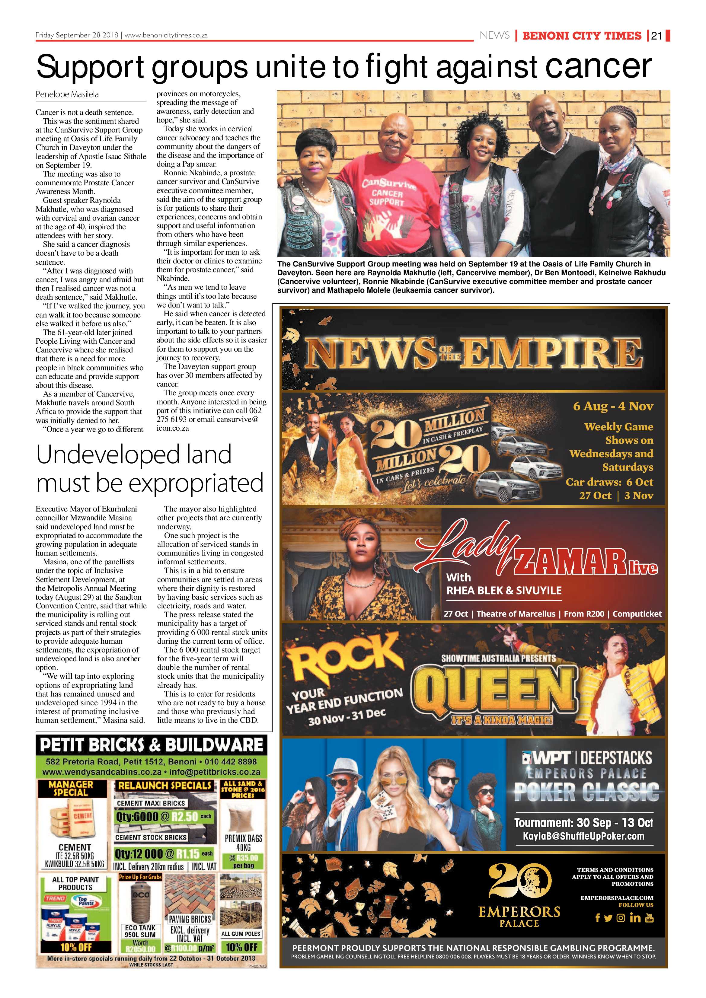 Benoni City Times 27 September 2018 page 21