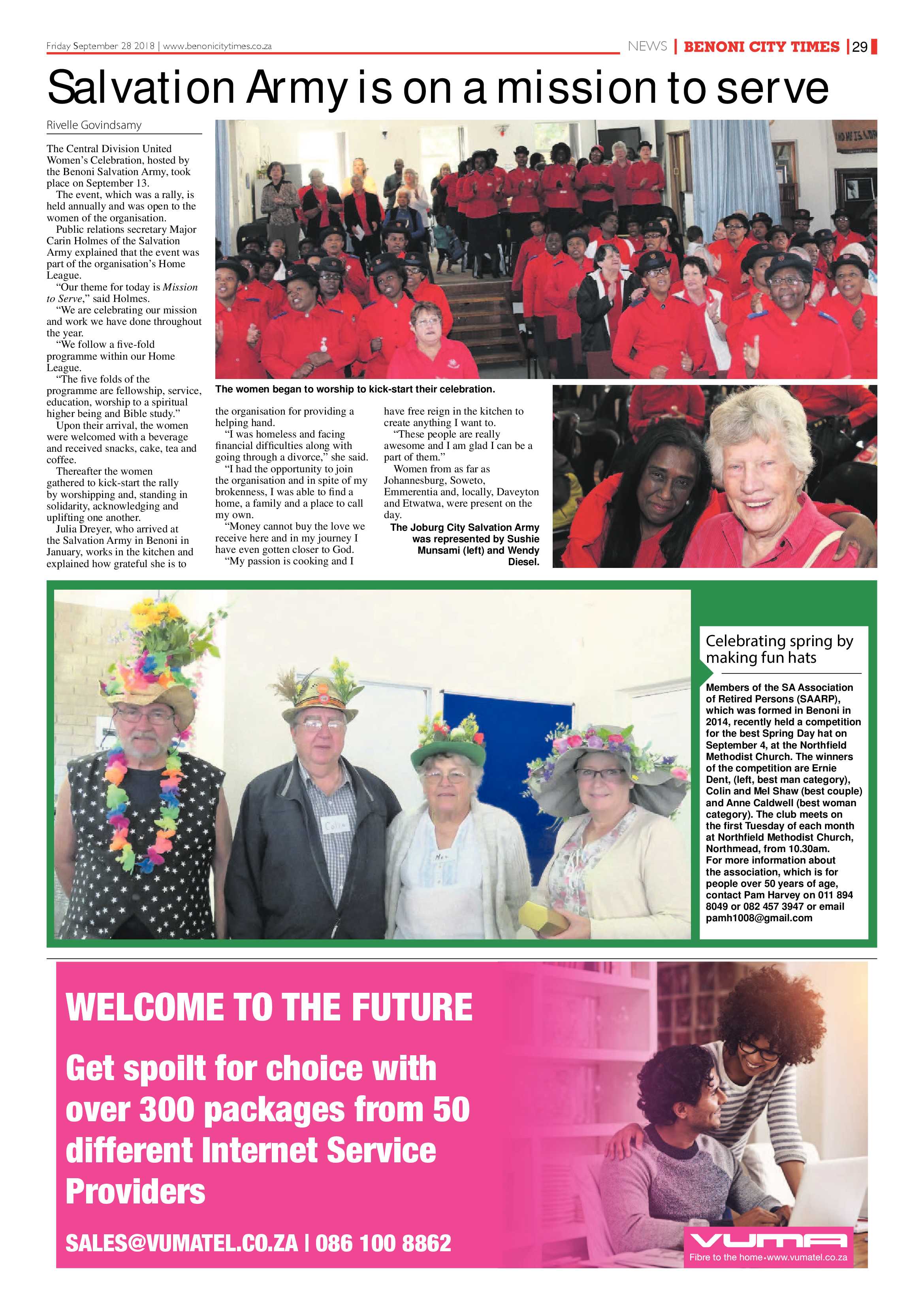 Benoni City Times 27 September 2018 page 29