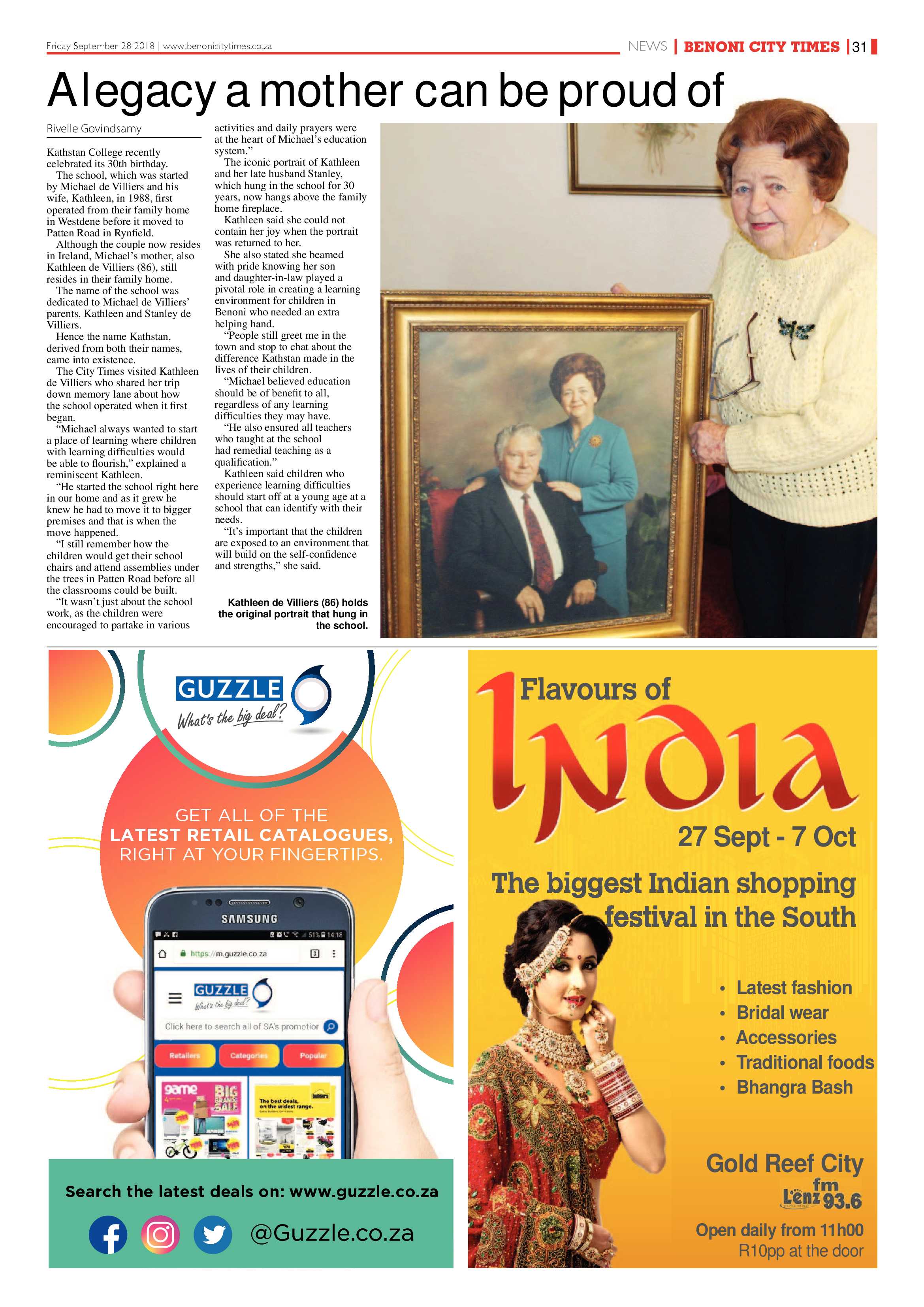 Benoni City Times 27 September 2018 page 31