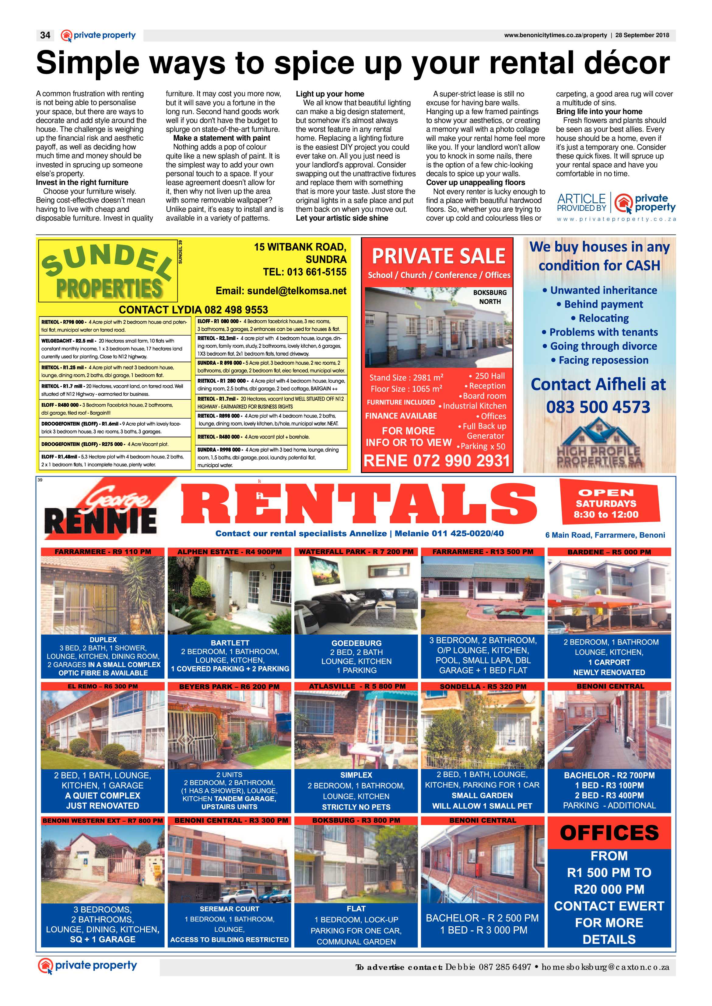 Benoni City Times 27 September 2018 page 34
