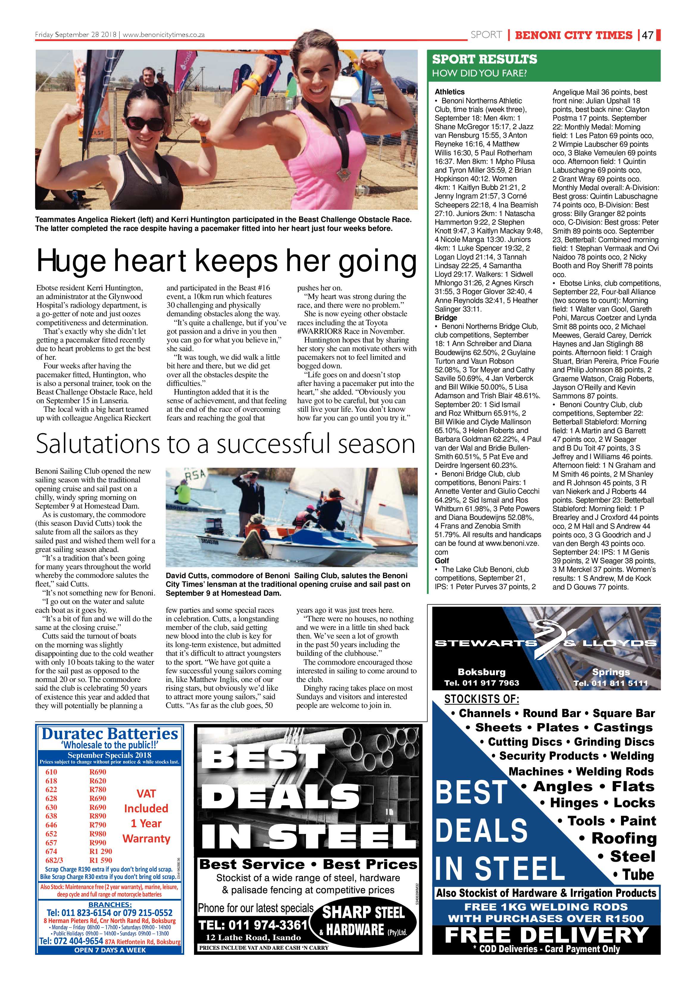 Benoni City Times 27 September 2018 page 47
