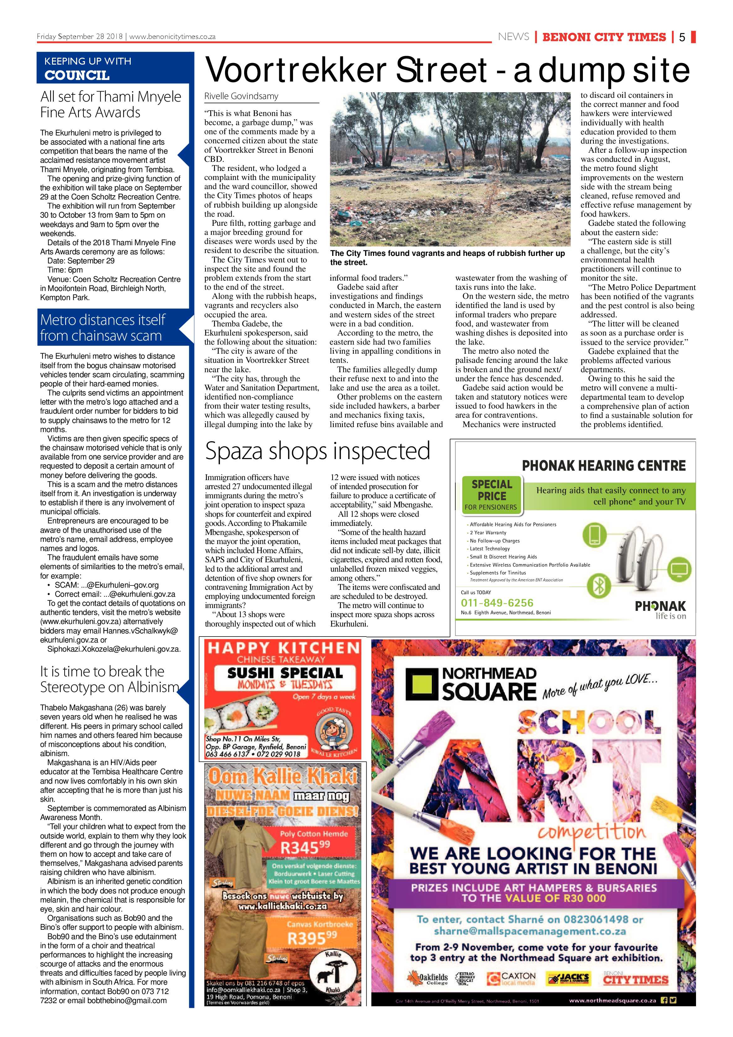 Benoni City Times 27 September 2018 page 5