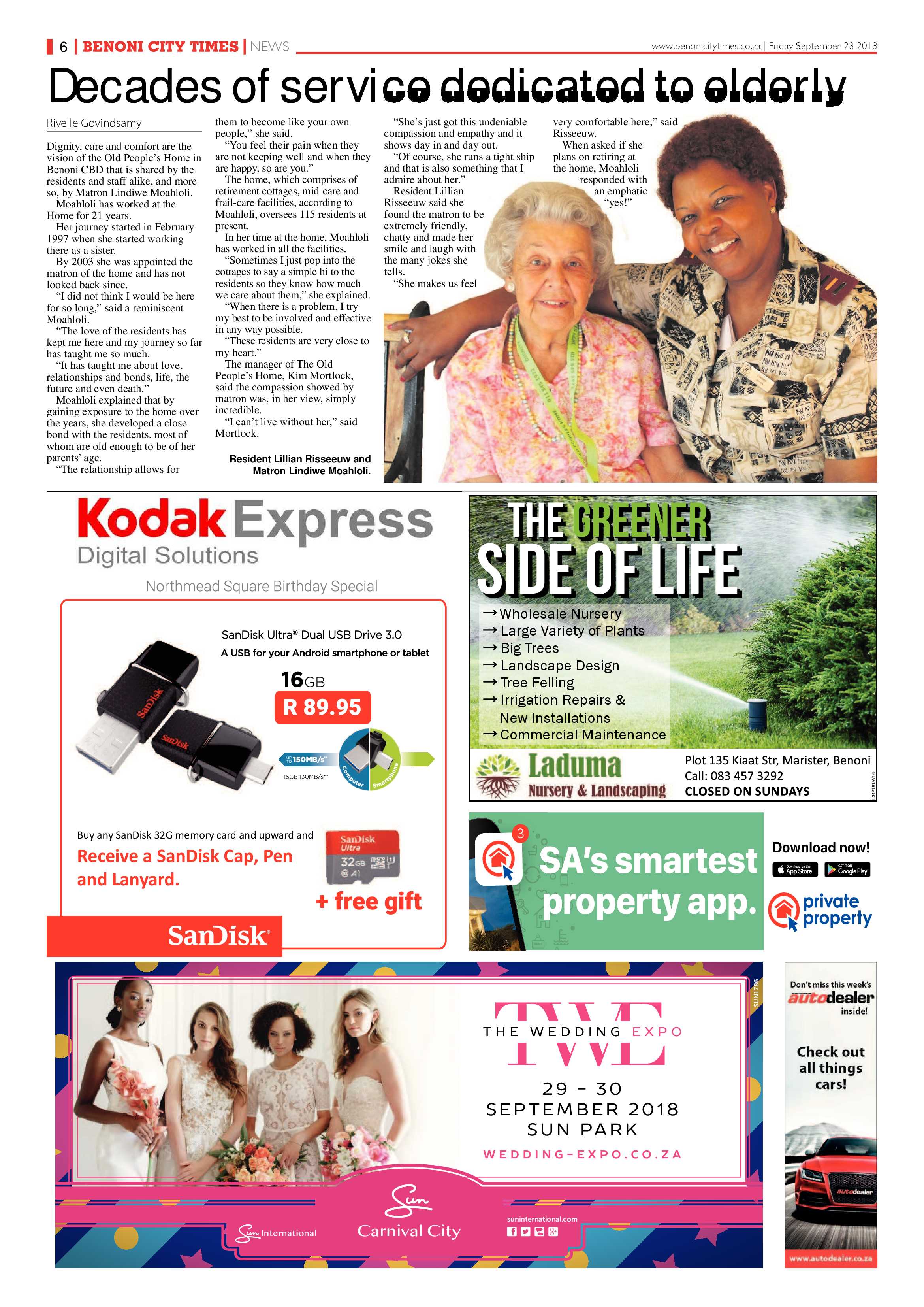 Benoni City Times 27 September 2018 page 6