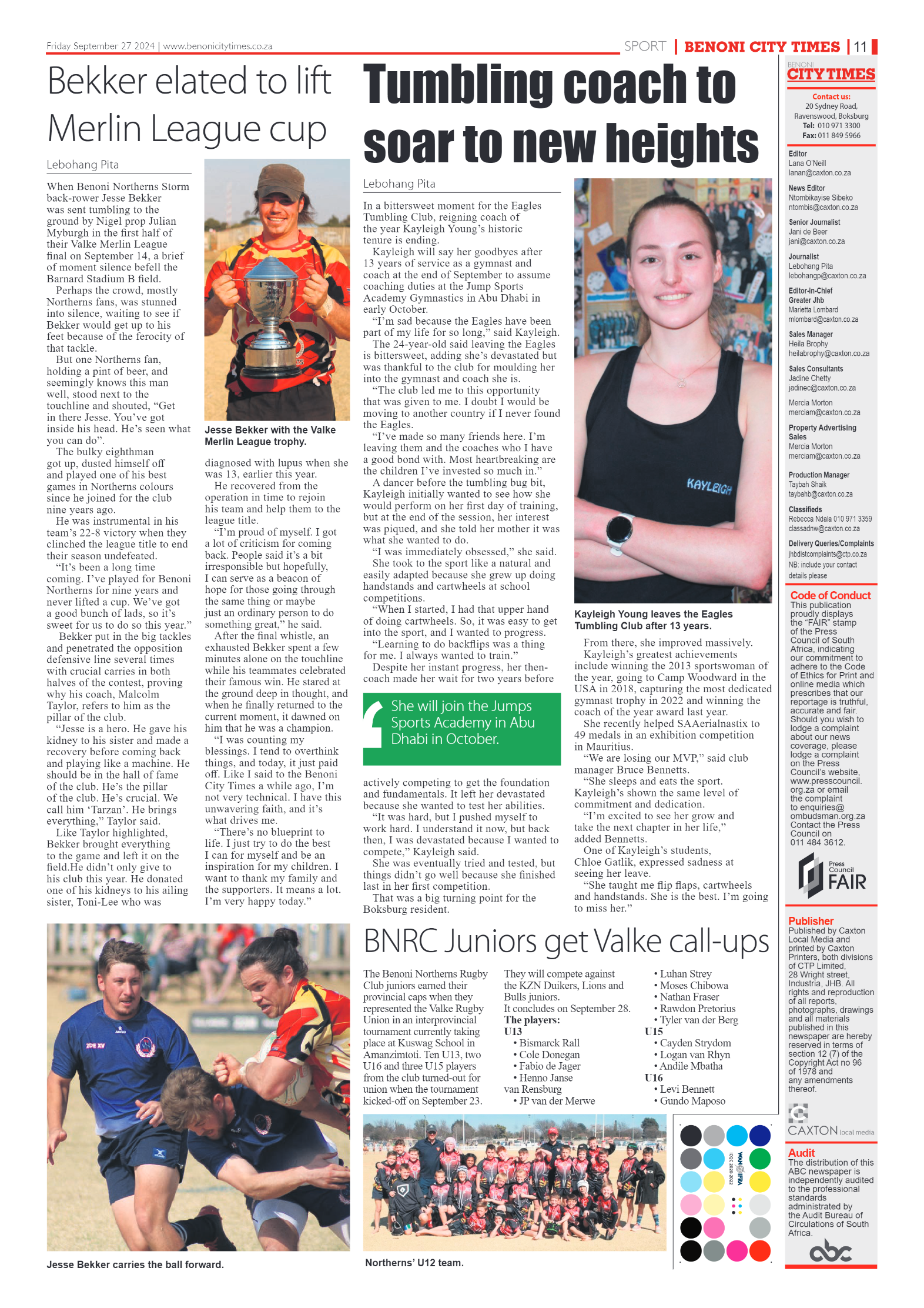 Benoni City Times 27 September 2024 page 11