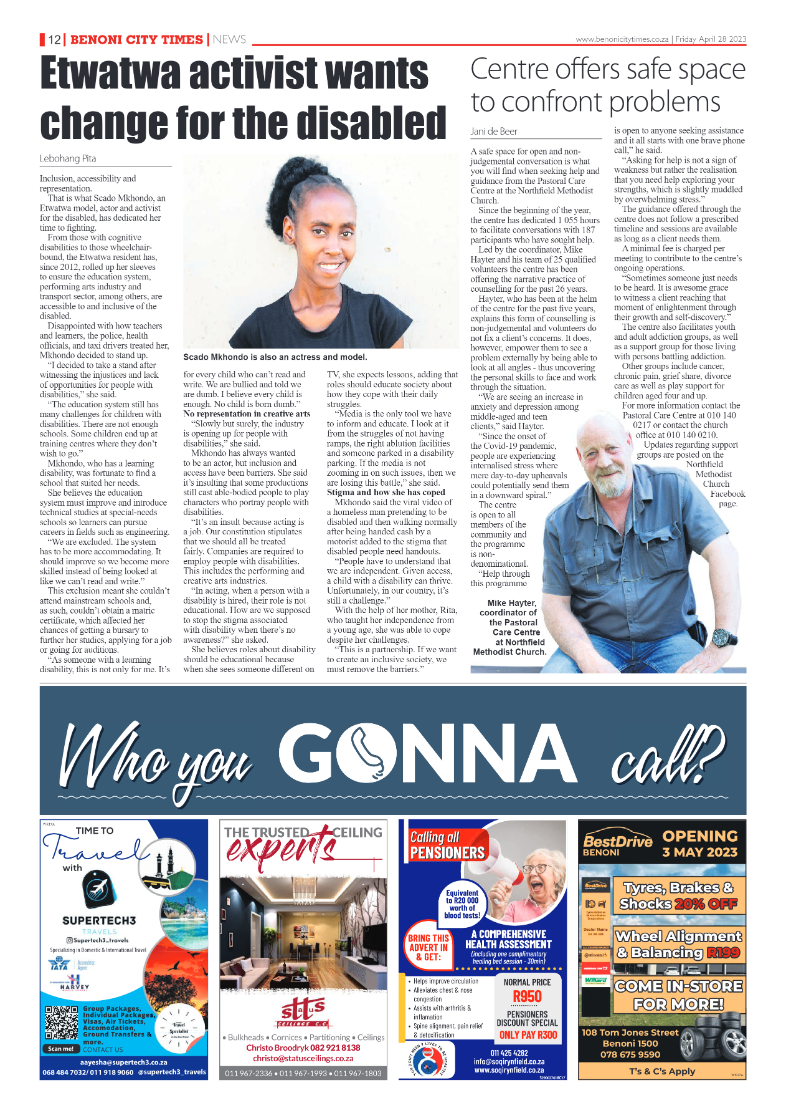 Benoni City Times 28 April 2023 page 12