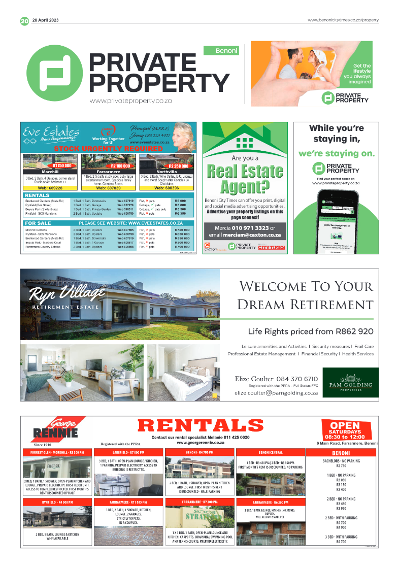Benoni City Times 28 April 2023 page 20