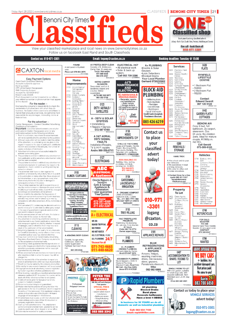 Benoni City Times 28 April 2023 page 21