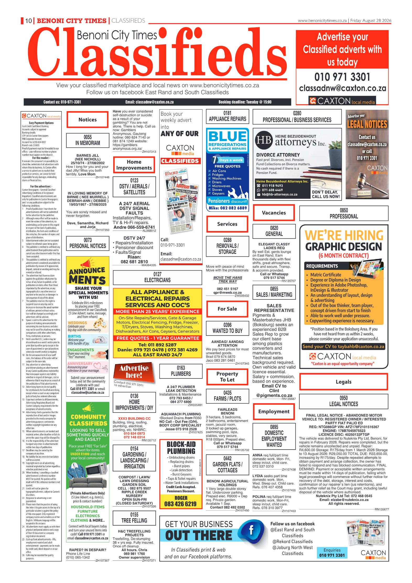 Benoni City Times 28 August 2026 page 10