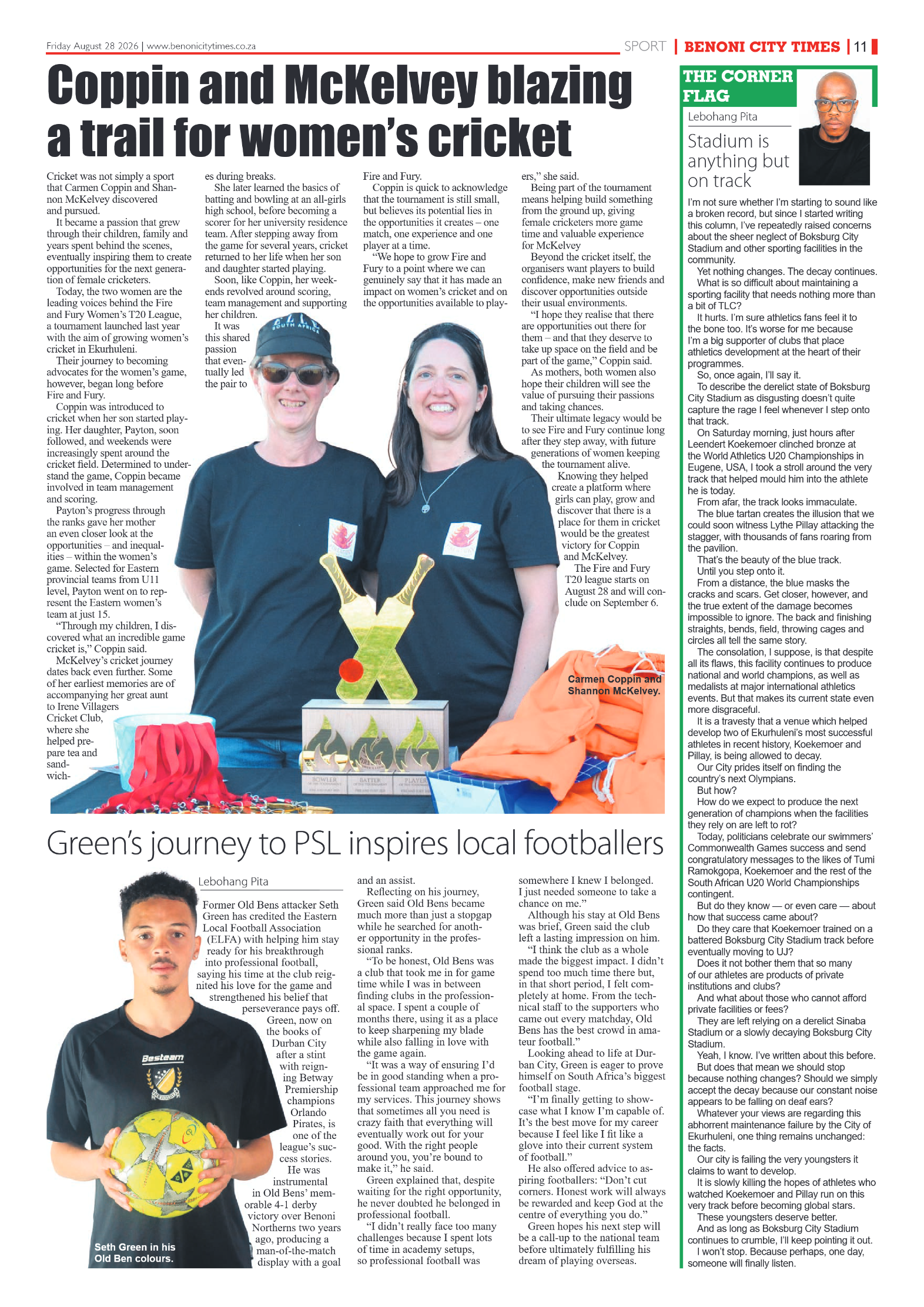 Benoni City Times 28 August 2026 page 11
