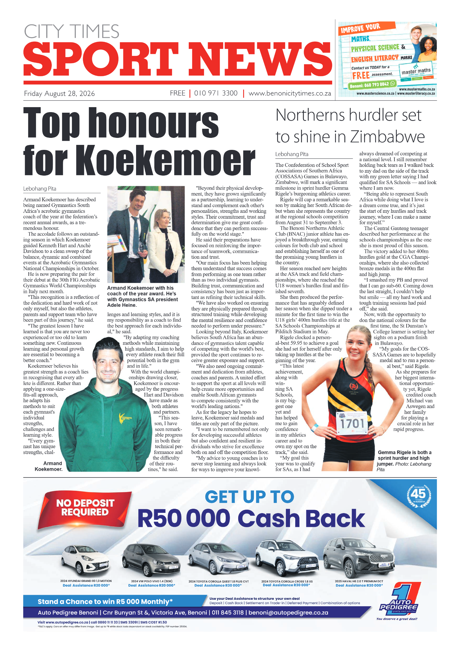 Benoni City Times 28 August 2026 page 12