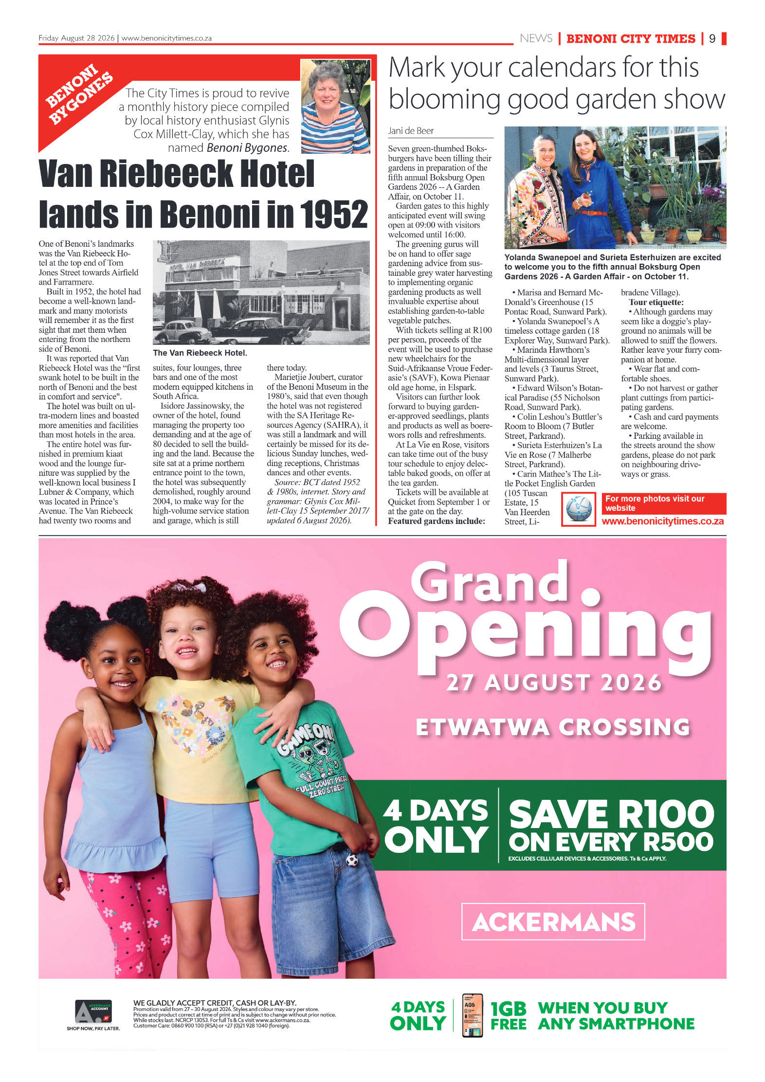 Benoni City Times 28 August 2026 page 9