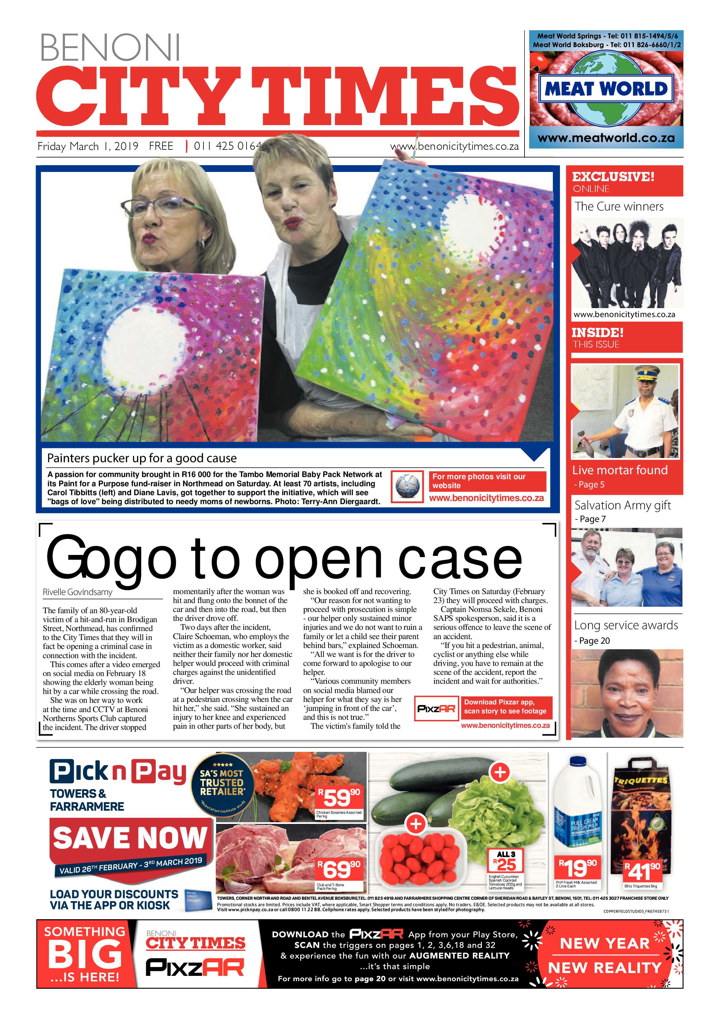 Benoni City Times 28 February 2019 page 1