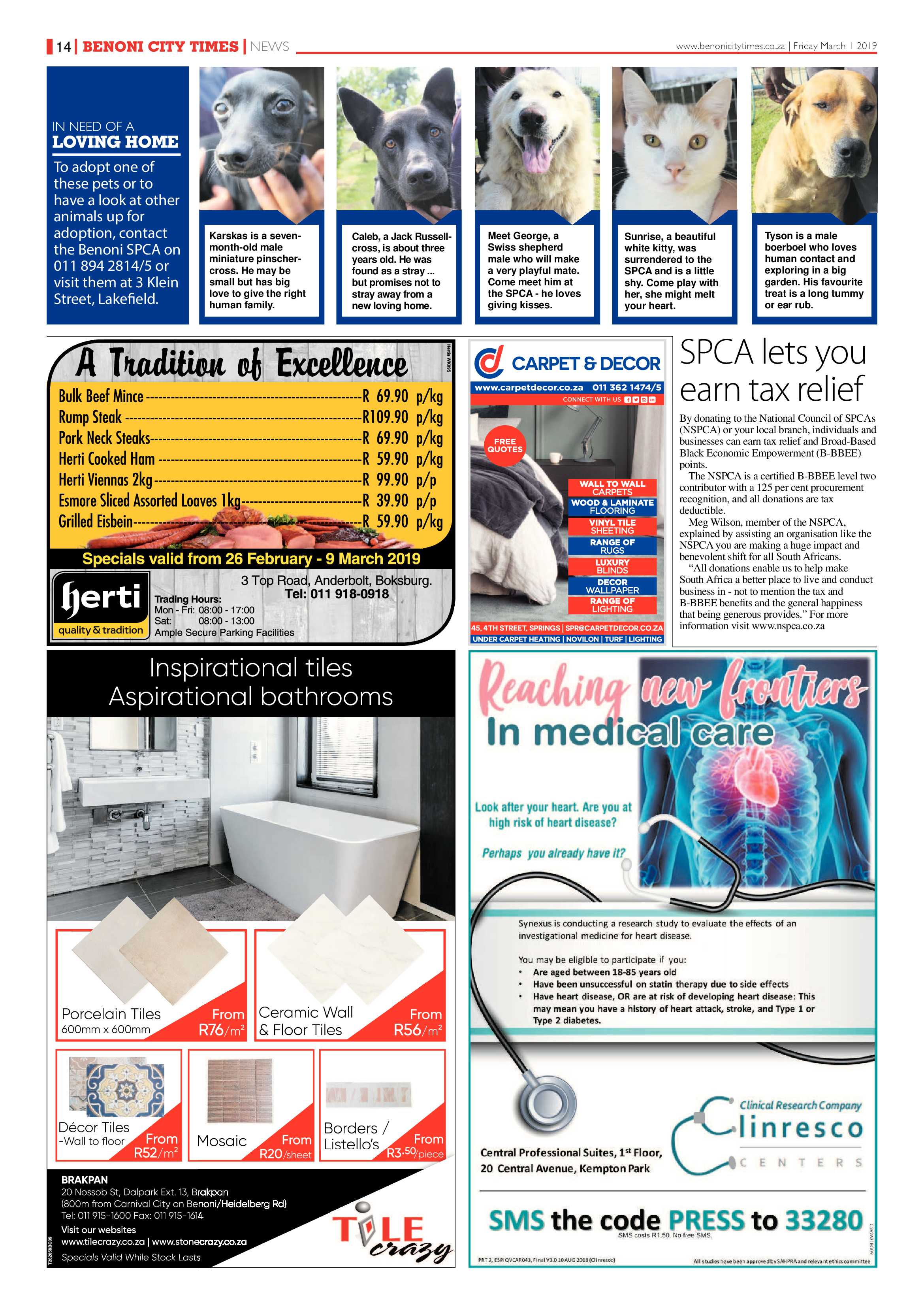 Benoni City Times 28 February 2019 page 14