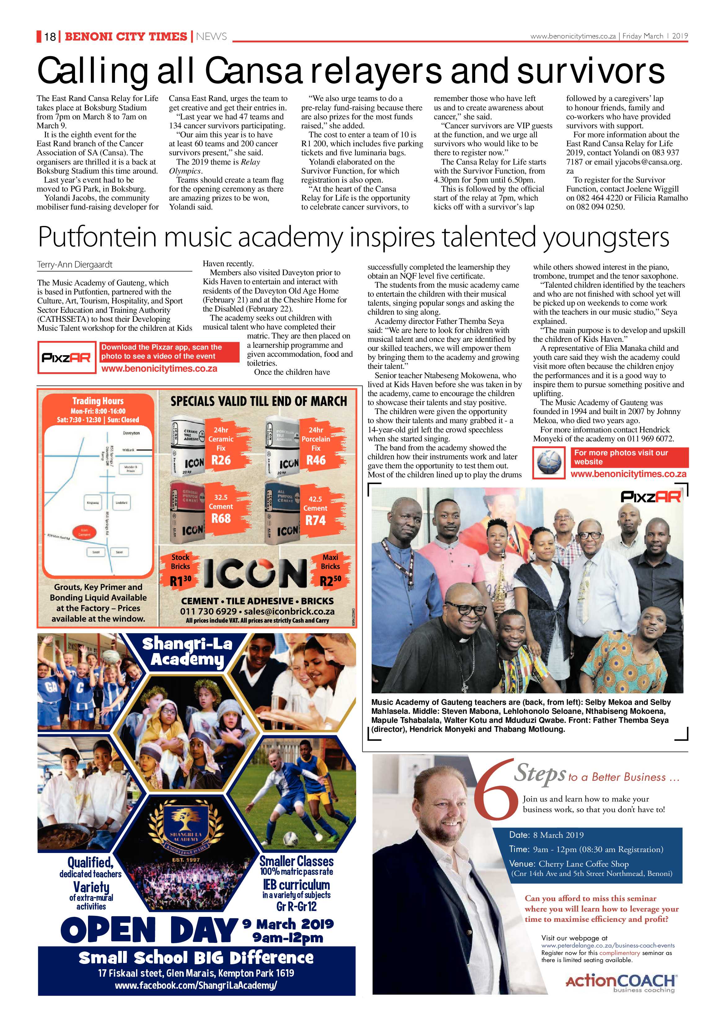 Benoni City Times 28 February 2019 page 18