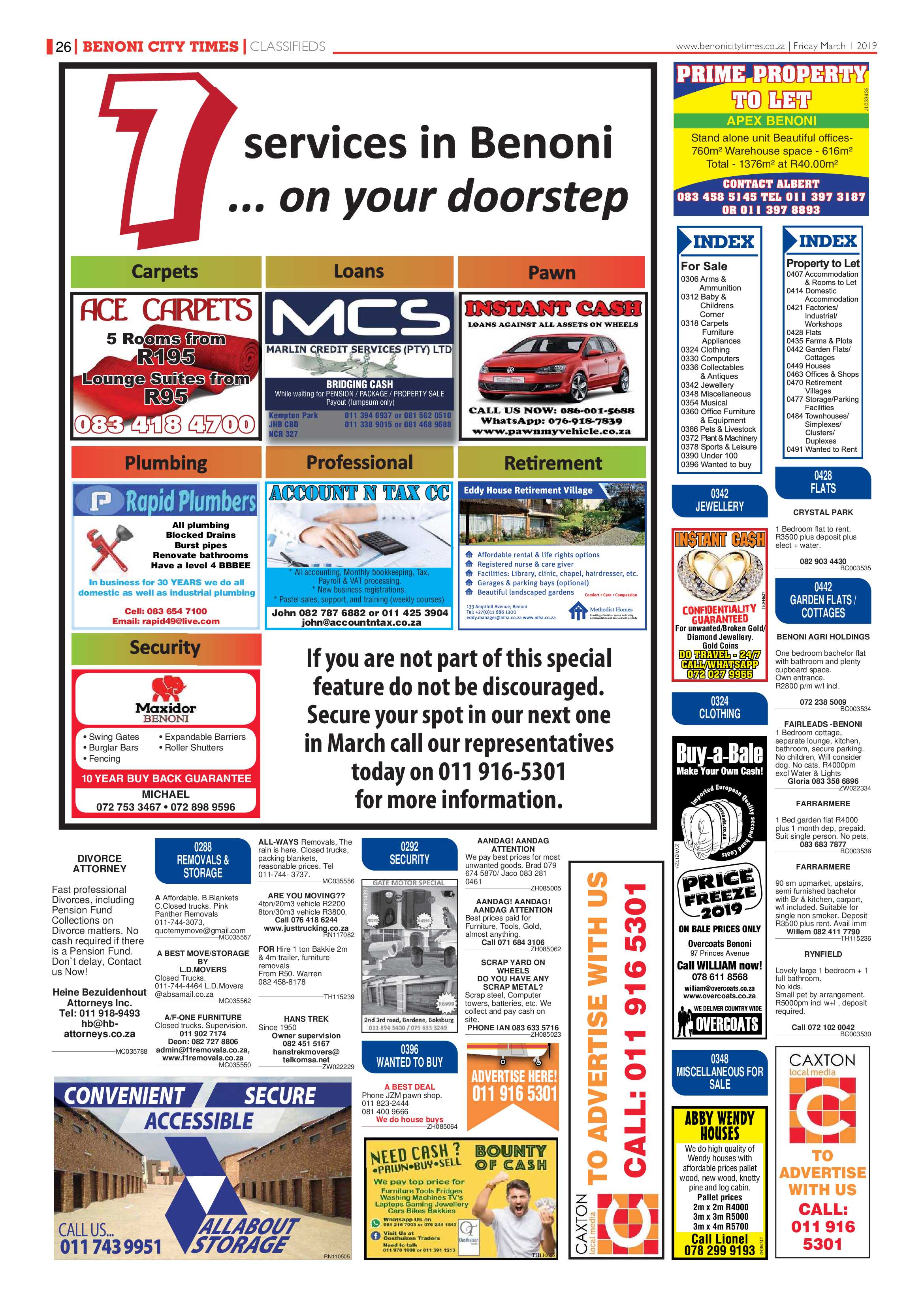 Benoni City Times 28 February 2019 page 26