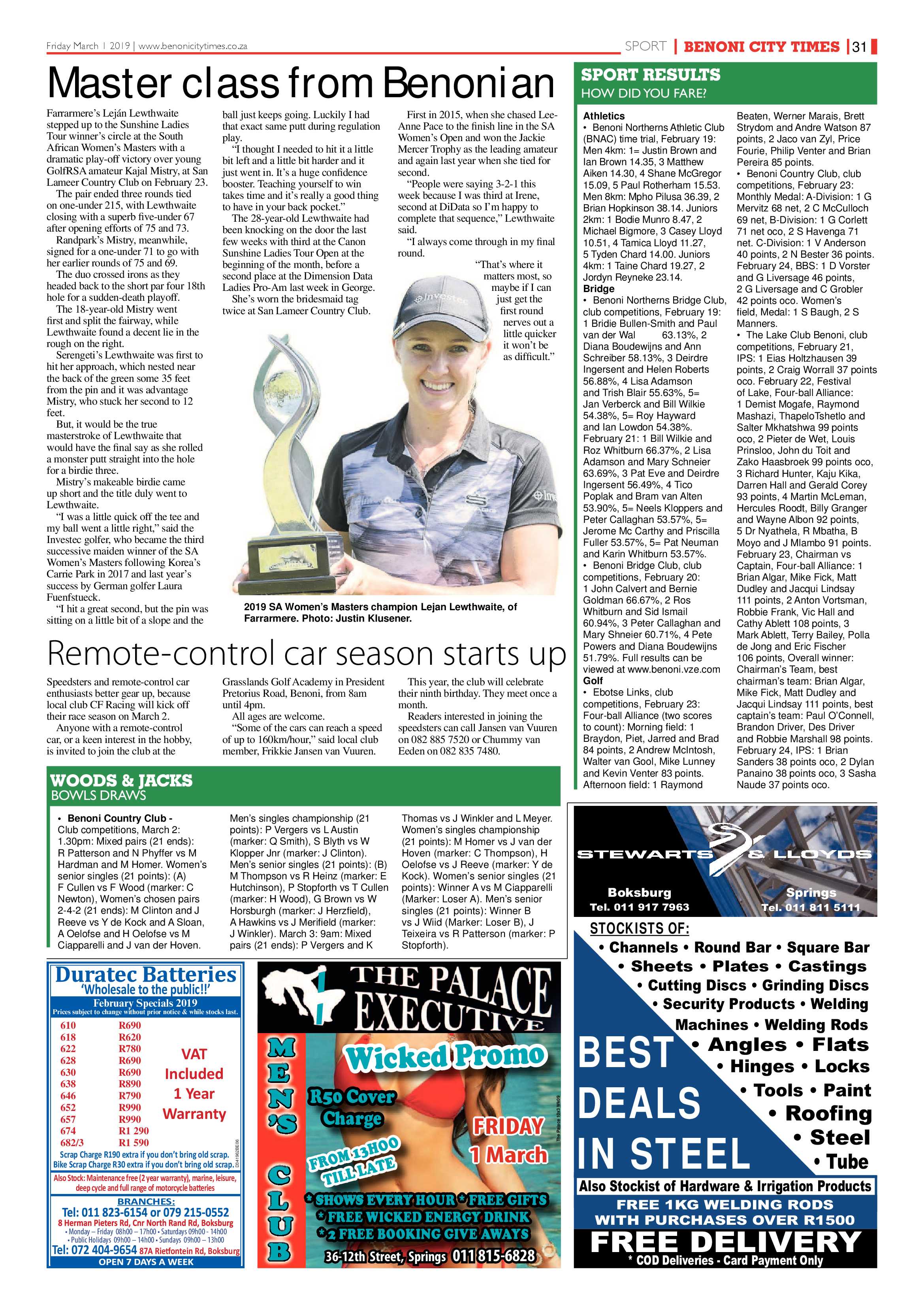 Benoni City Times 28 February 2019 page 31