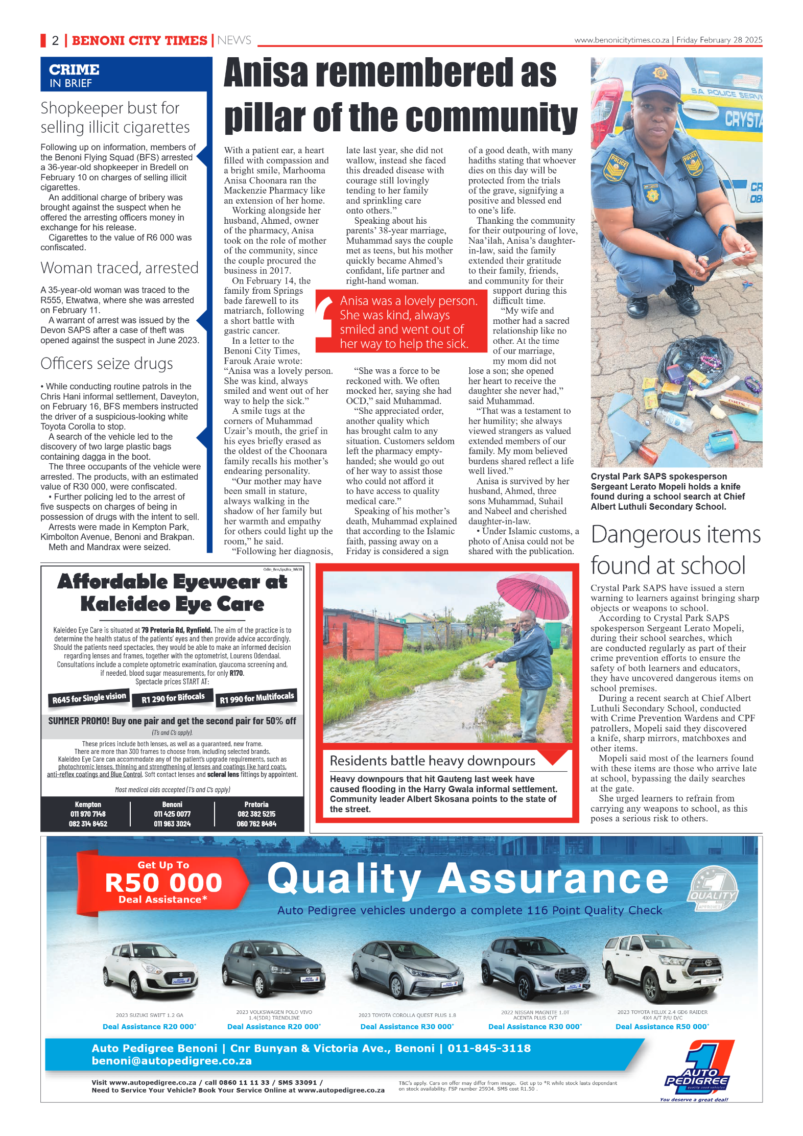 Benoni City Times 28 February 2025 page 2