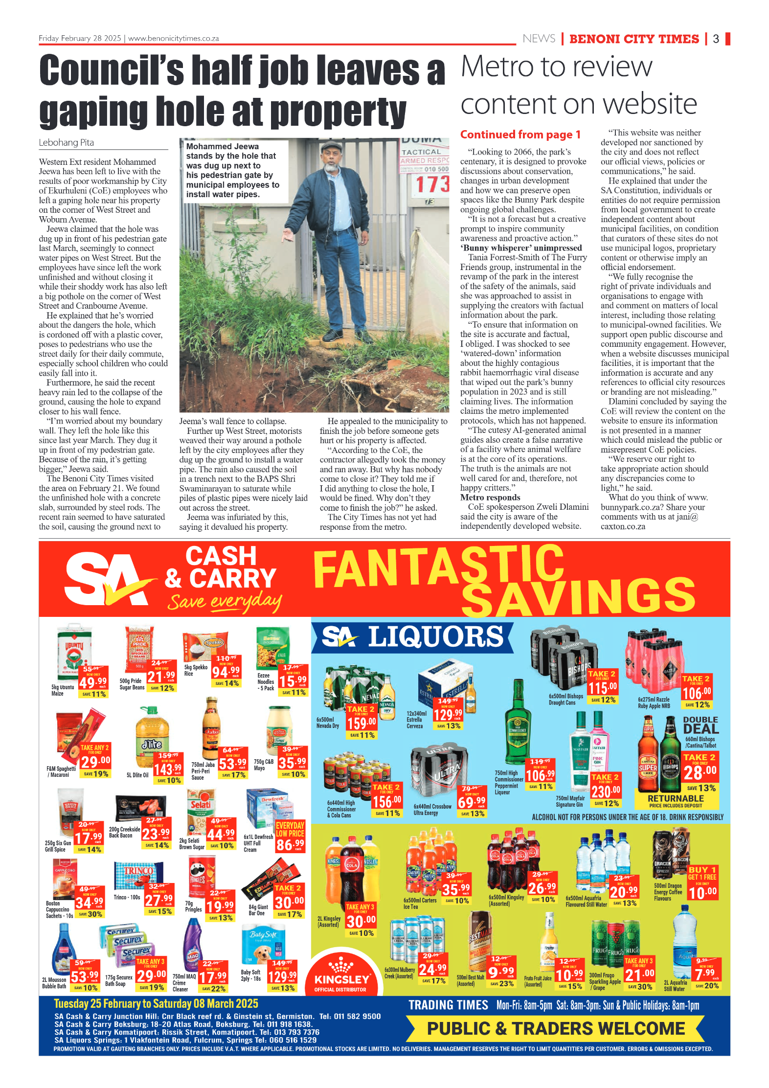 Benoni City Times 28 February 2025 page 3