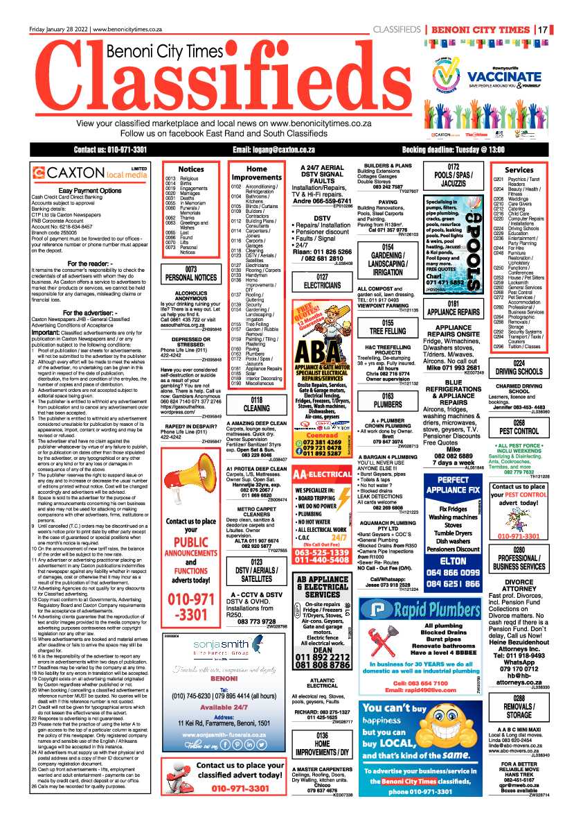 Benoni City Times 28 January 2022 page 17
