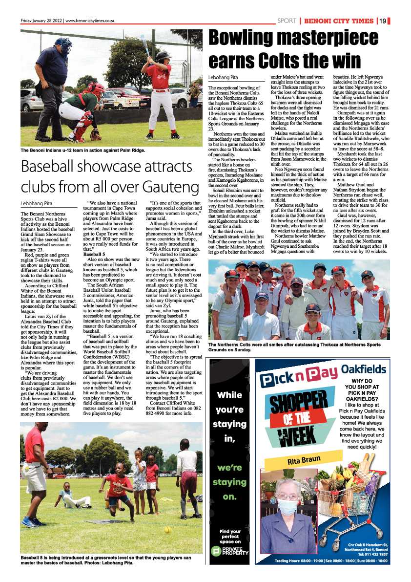 Benoni City Times 28 January 2022 page 19