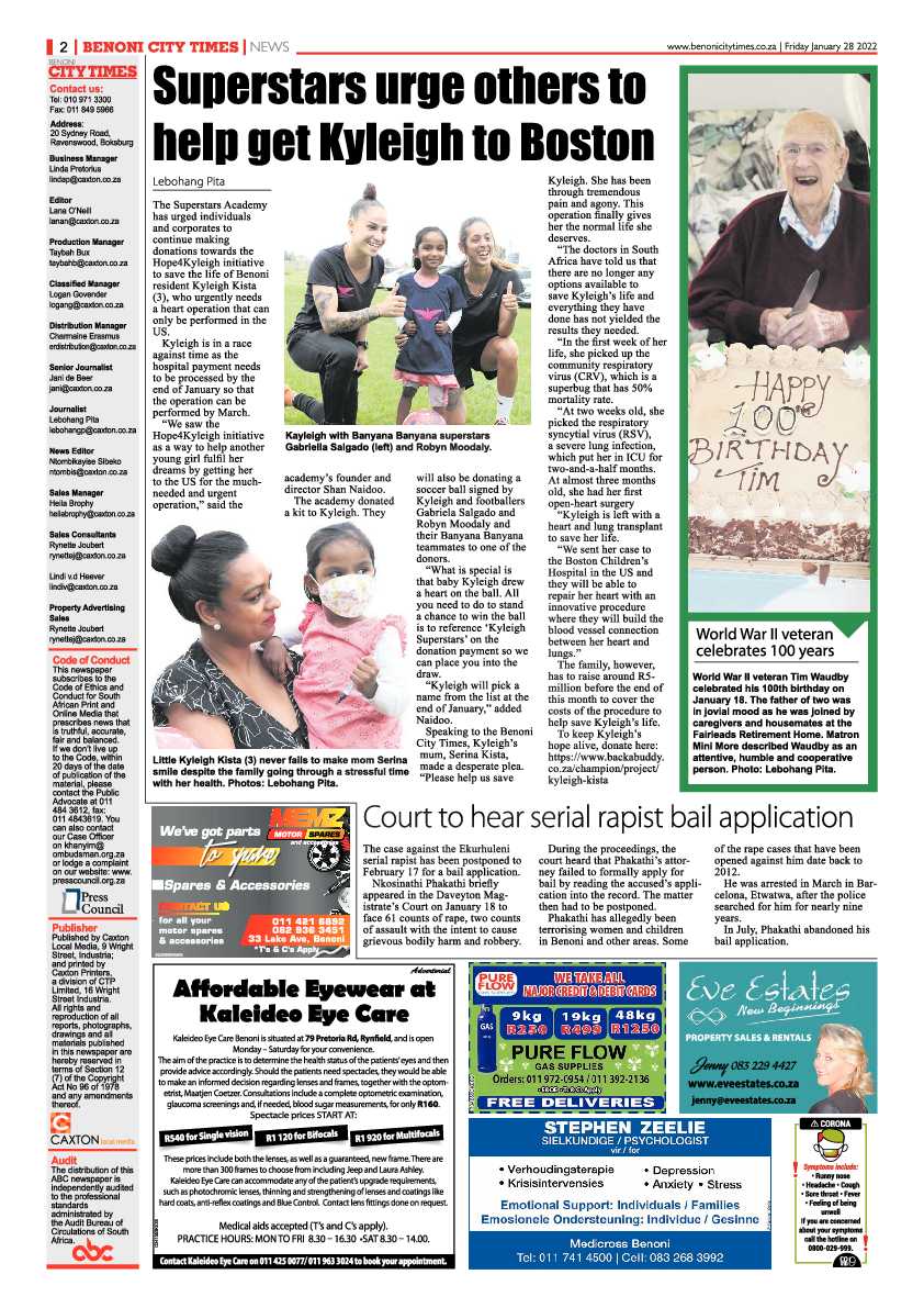 Benoni City Times 28 January 2022 page 2