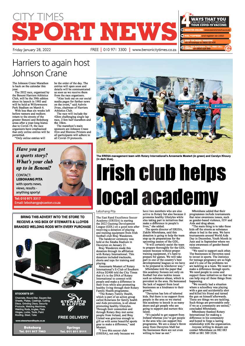 Benoni City Times 28 January 2022 page 20