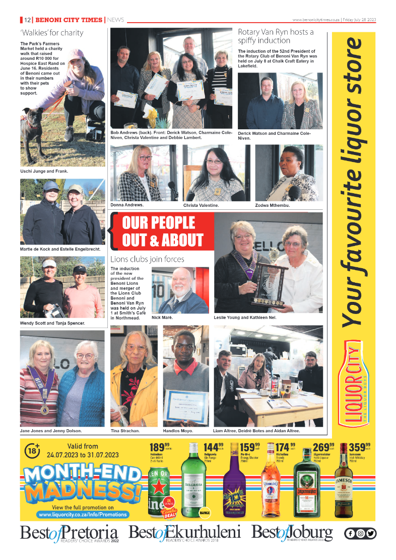 Benoni City Times 28 July  2023 page 12