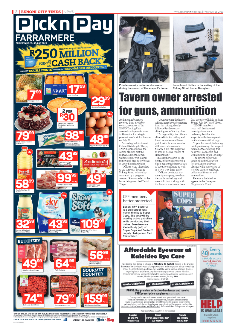 Benoni City Times 28 July  2023 page 2